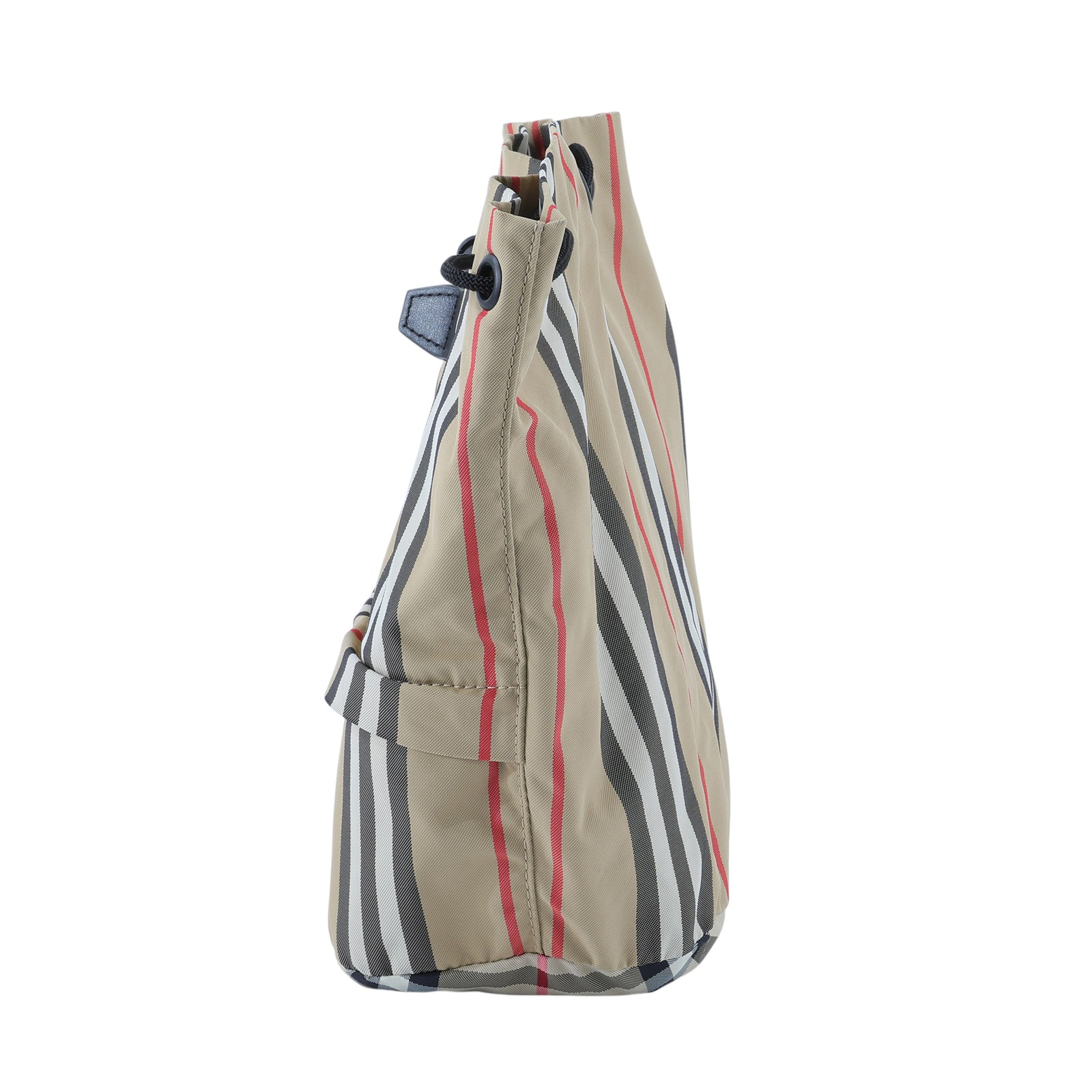 博柏利 BURBERRY Phoebe Pouch 束口 水桶包 80267371 格紋尼龍水桶包 無附屬品