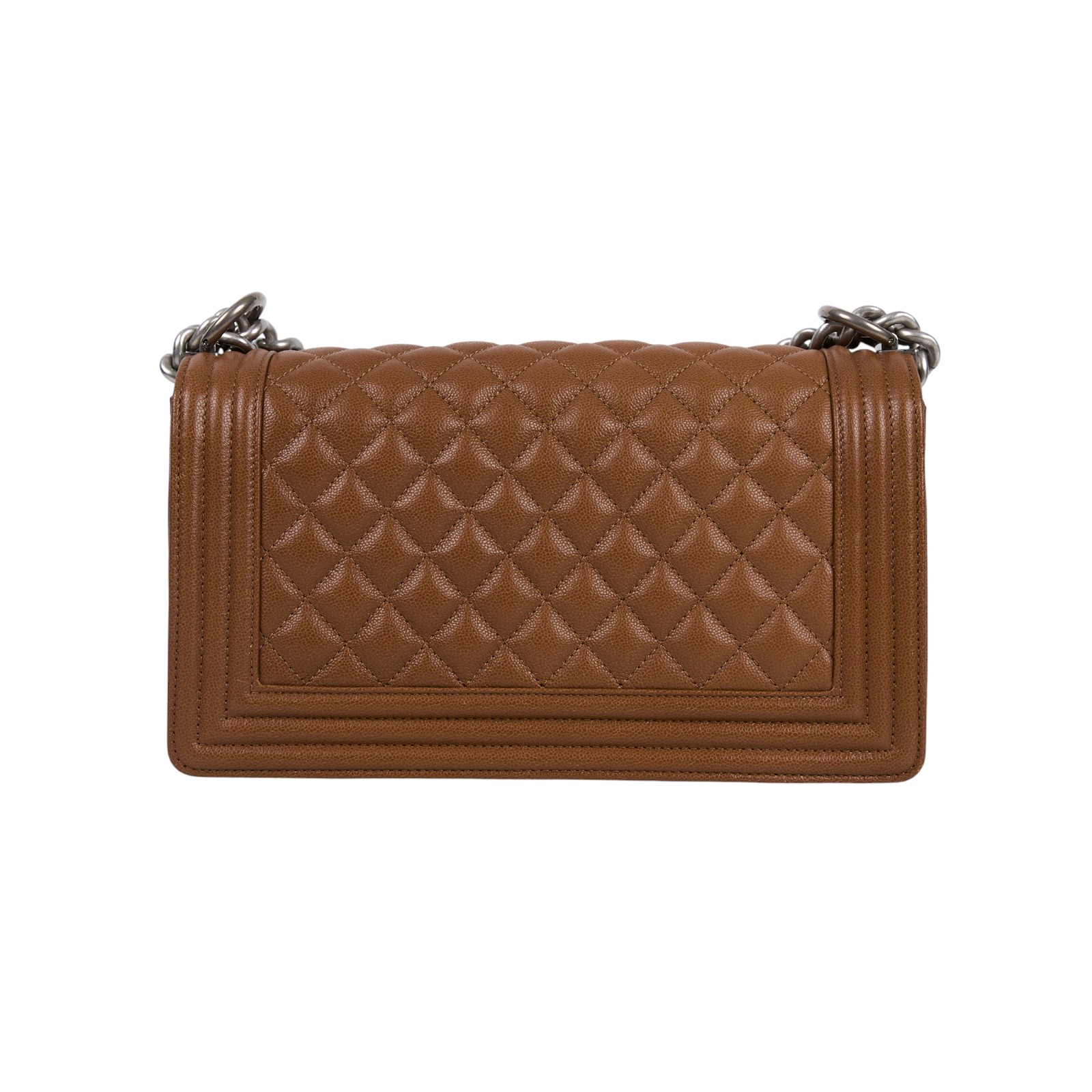 香奈兒 CHANEL Boy 25 口蓋包 A67086 晶片款 深咖荔枝牛BOY25 無附屬品