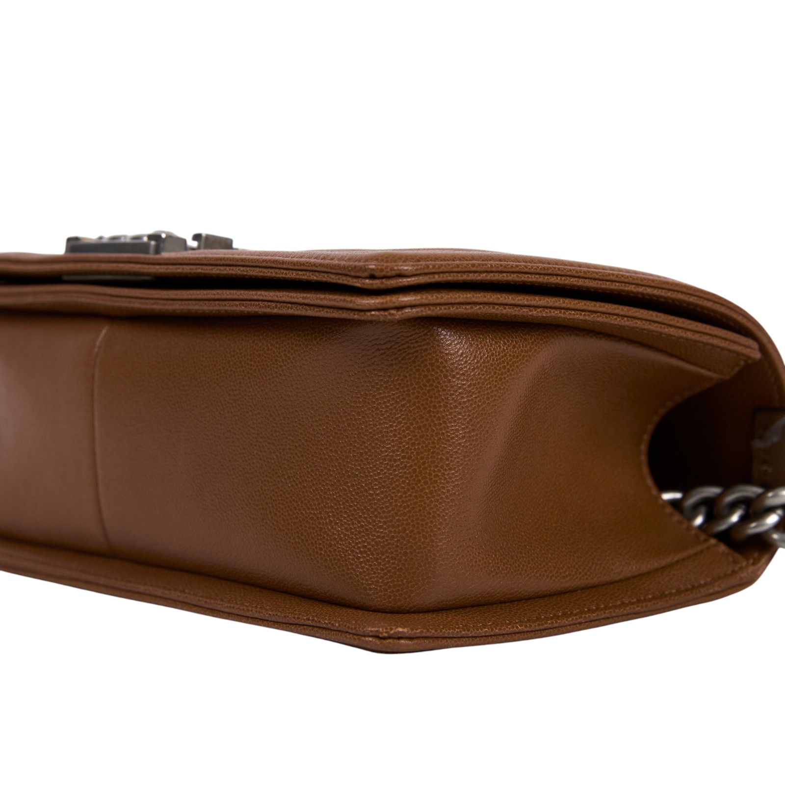 香奈兒 CHANEL Boy 25 口蓋包 A67086 晶片款 深咖荔枝牛BOY25 無附屬品