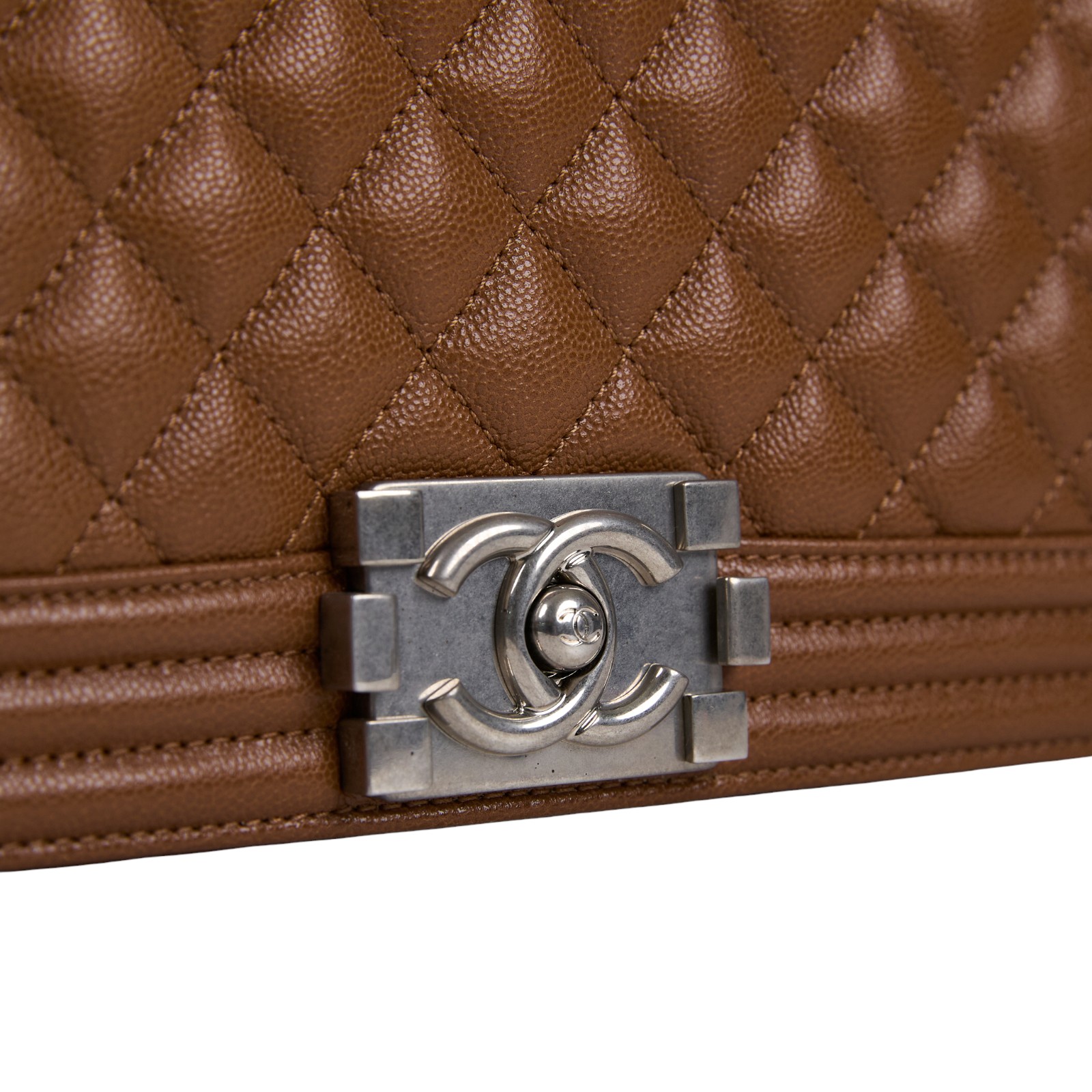 香奈兒 CHANEL Boy 25 口蓋包 A67086 晶片款 深咖荔枝牛BOY25 無附屬品