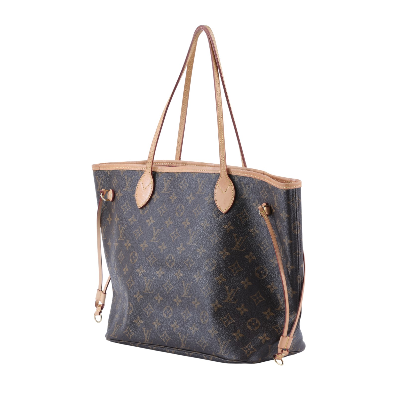 路易威登 LOUIS VUITTON Neverfull MM 櫻桃紅 肩背購物包 M41177 原花NEVERFULL中號 原廠盒子/防塵袋/內袋