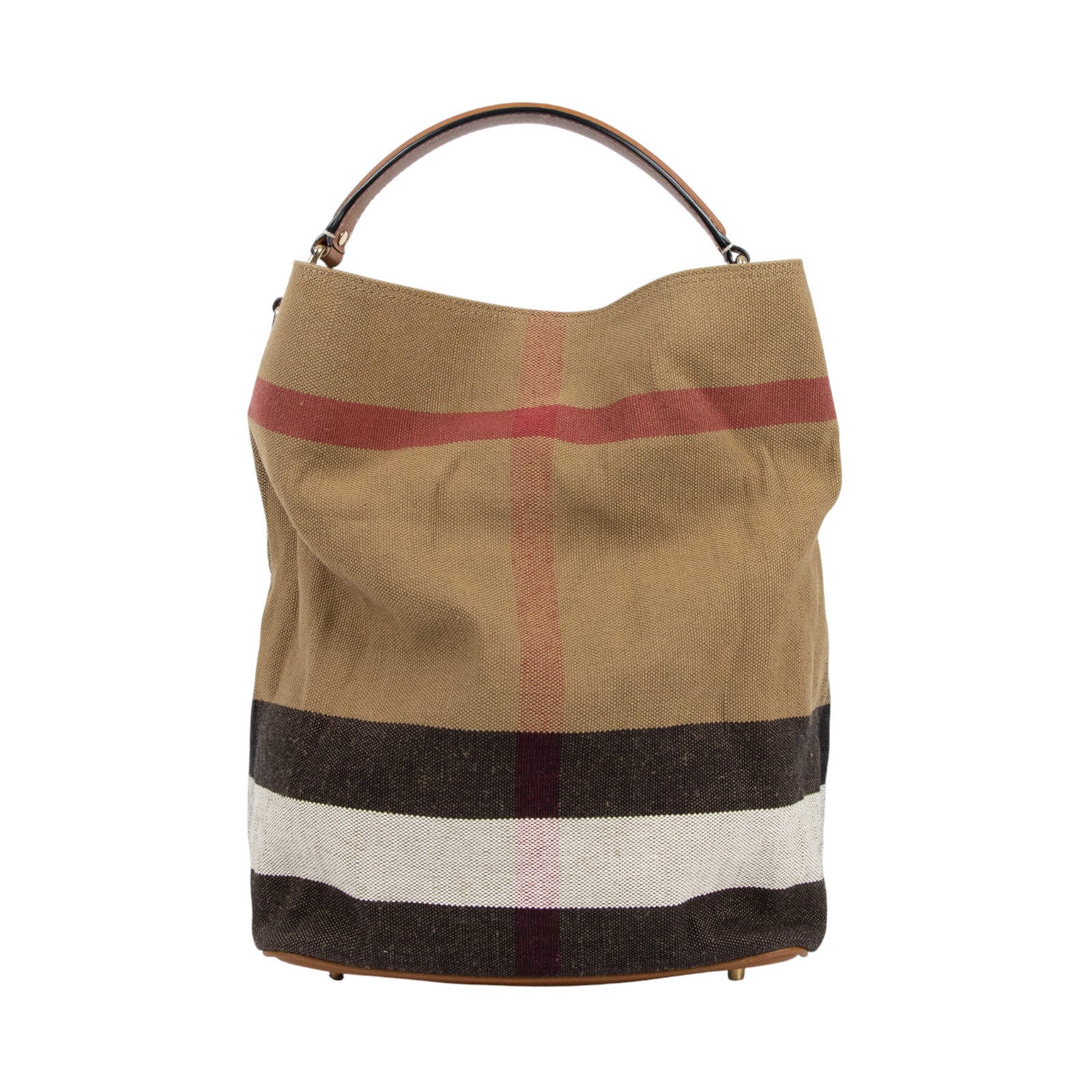 博柏利 BURBERRY The Ashby 格紋 水桶包 39457421 格紋帆布水桶包 防塵袋