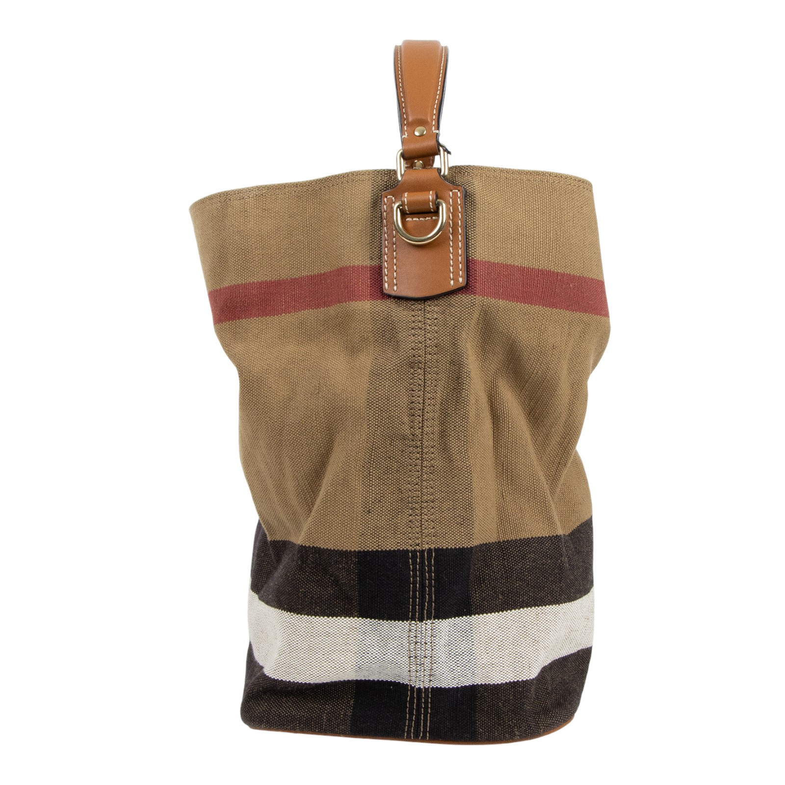 博柏利 BURBERRY The Ashby 格紋 水桶包 39457421 格紋帆布水桶包 防塵袋