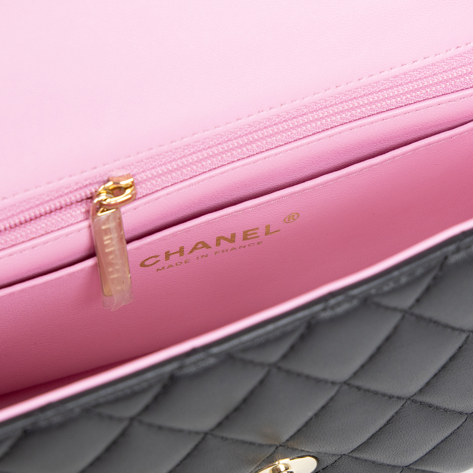 香奈兒 CHANEL Coco 20  Handle 肩背 斜背 迷你 口蓋包 AS2431 黑拼粉羊皮手提COCO20 無附屬品