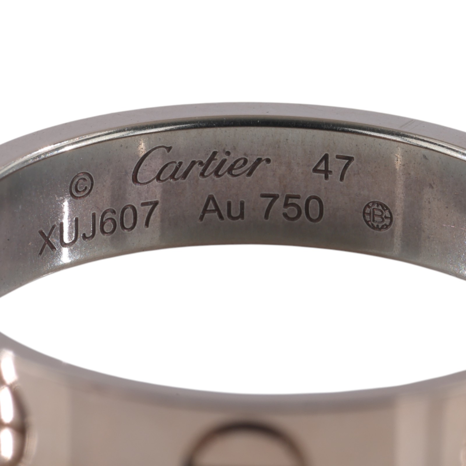 卡地亞 CARTIER Love 戒指 小型款 B4085247 18KRG LOVE戒指#47 原廠盒子2/保證卡