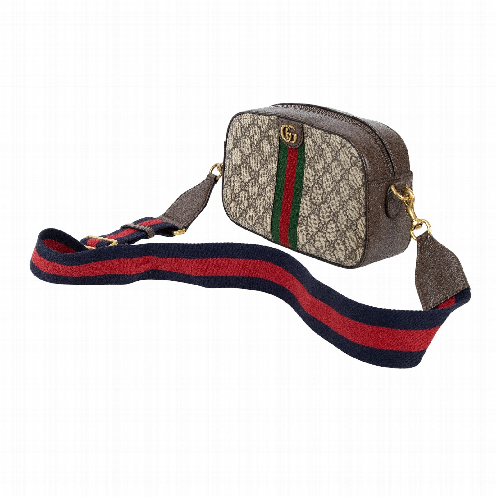 古馳 GUCCI Ophidia GG 小型 斜揹袋 752591 FACFW 原花SUPREME OPHIDIA相機包 原廠盒子/防塵袋/背帶