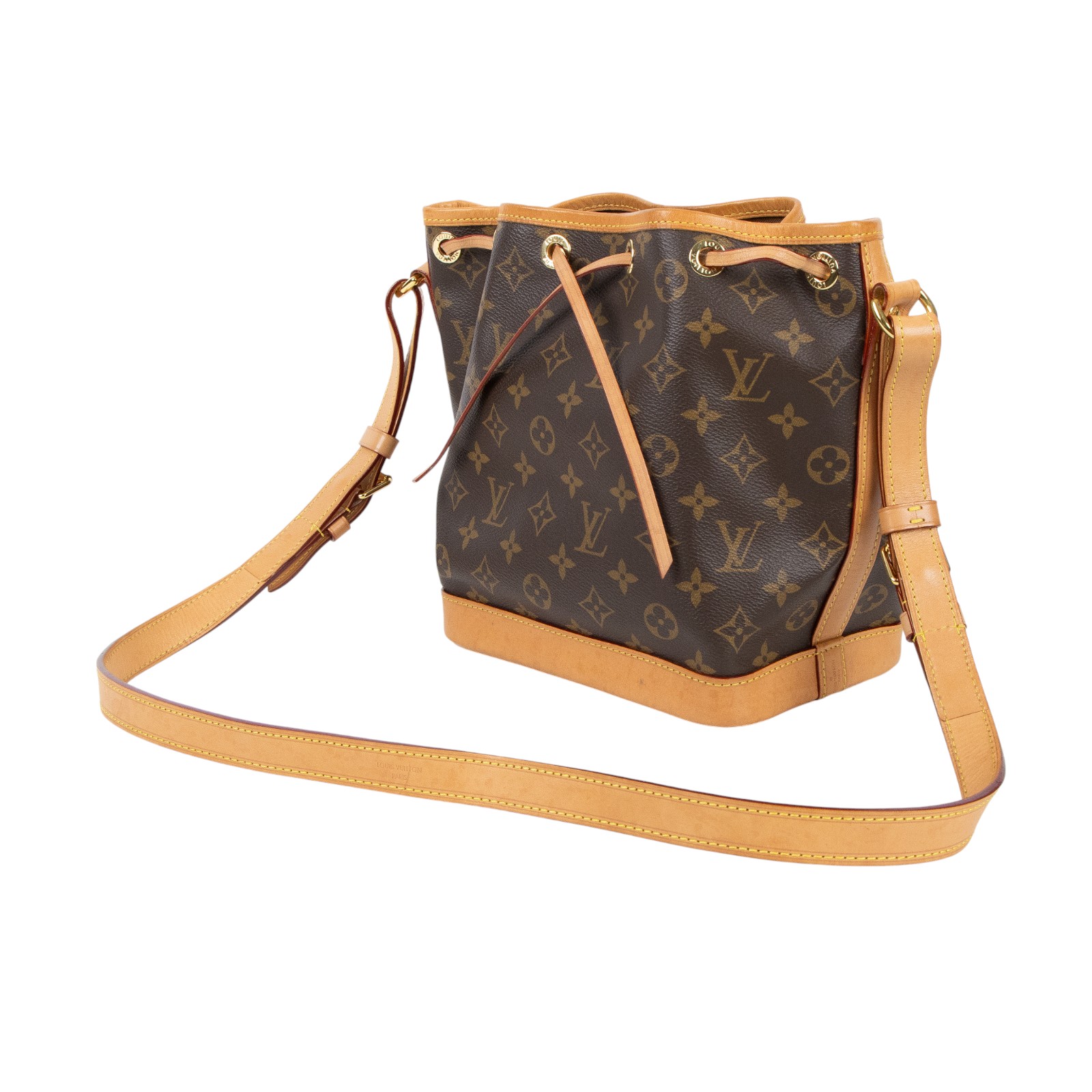 路易威登 LOUIS VUITTON Noé BB 原花 束口水桶包 M40817 晶片款 原花NOE BB 無附屬品