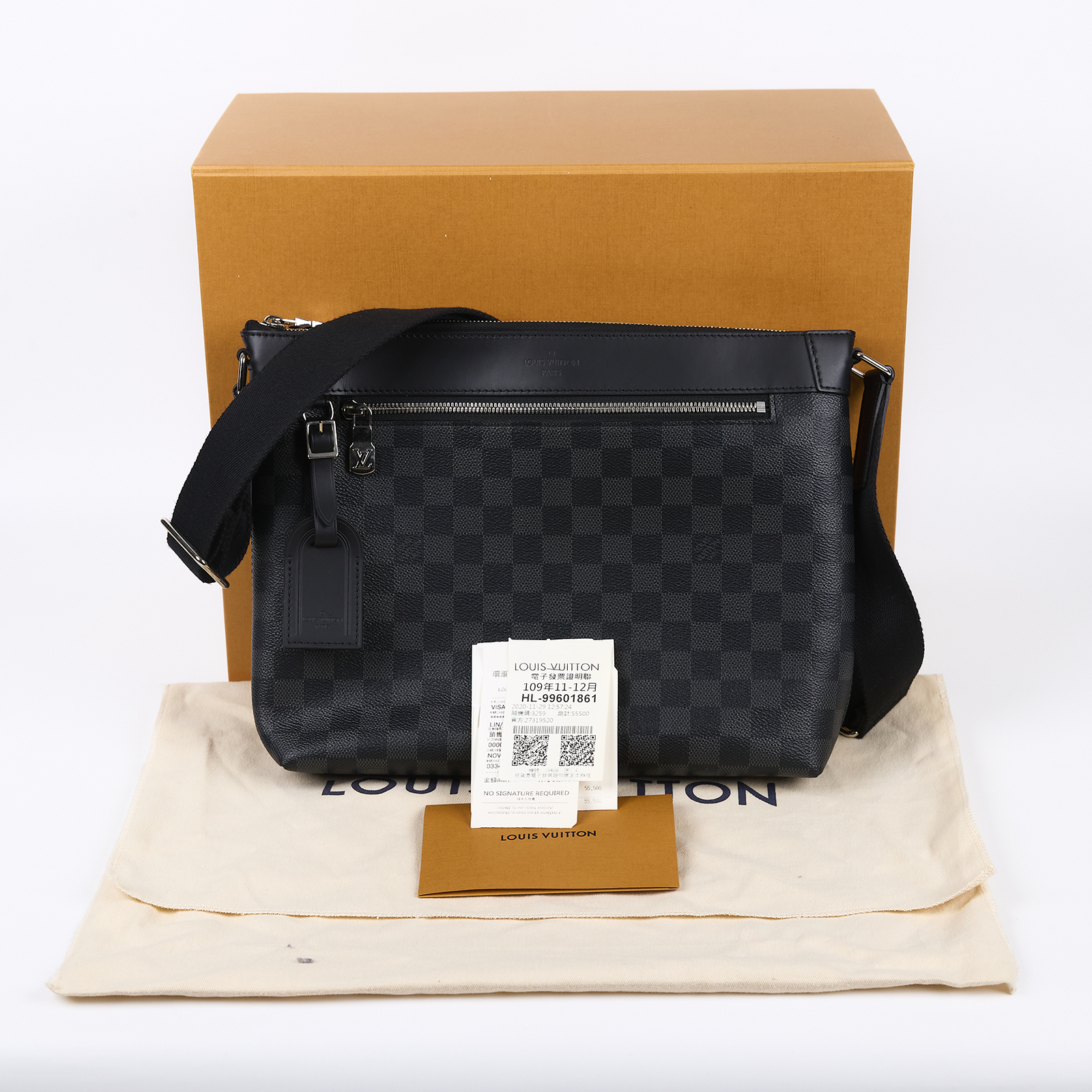 路易威登 LOUIS VUITTON Mick PM 郵差包 N40003 晶片款 棋盤格Mick PM 郵差包 原廠盒子/防塵袋/購買證明/吊牌