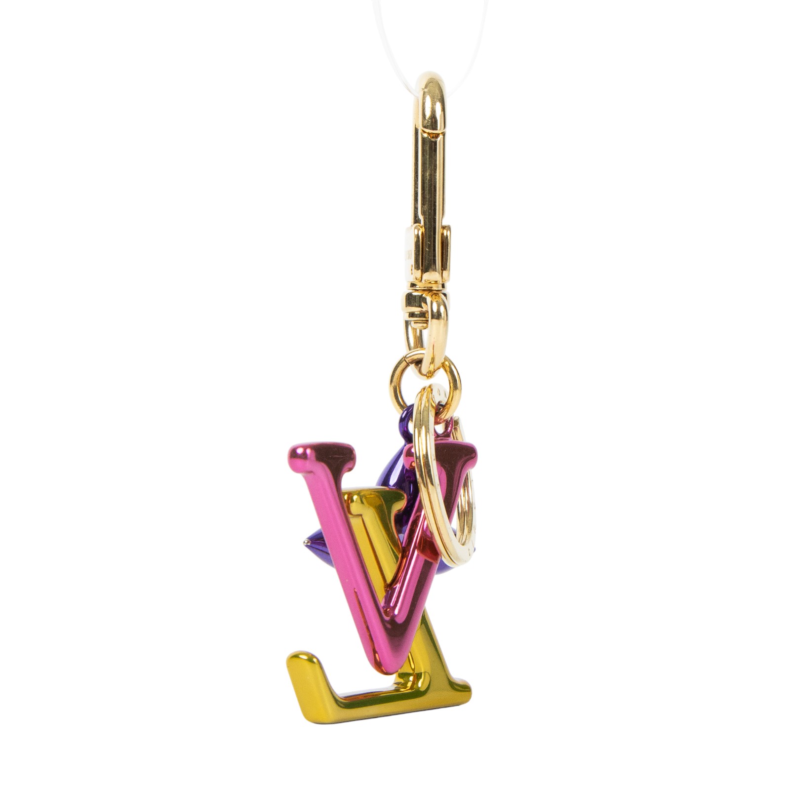 路易威登 LOUIS VUITTON  老花 Porte-Clés 鑰匙圈 M67808 金屬多色Porte-Clés吊飾 防塵袋/購買證明影本