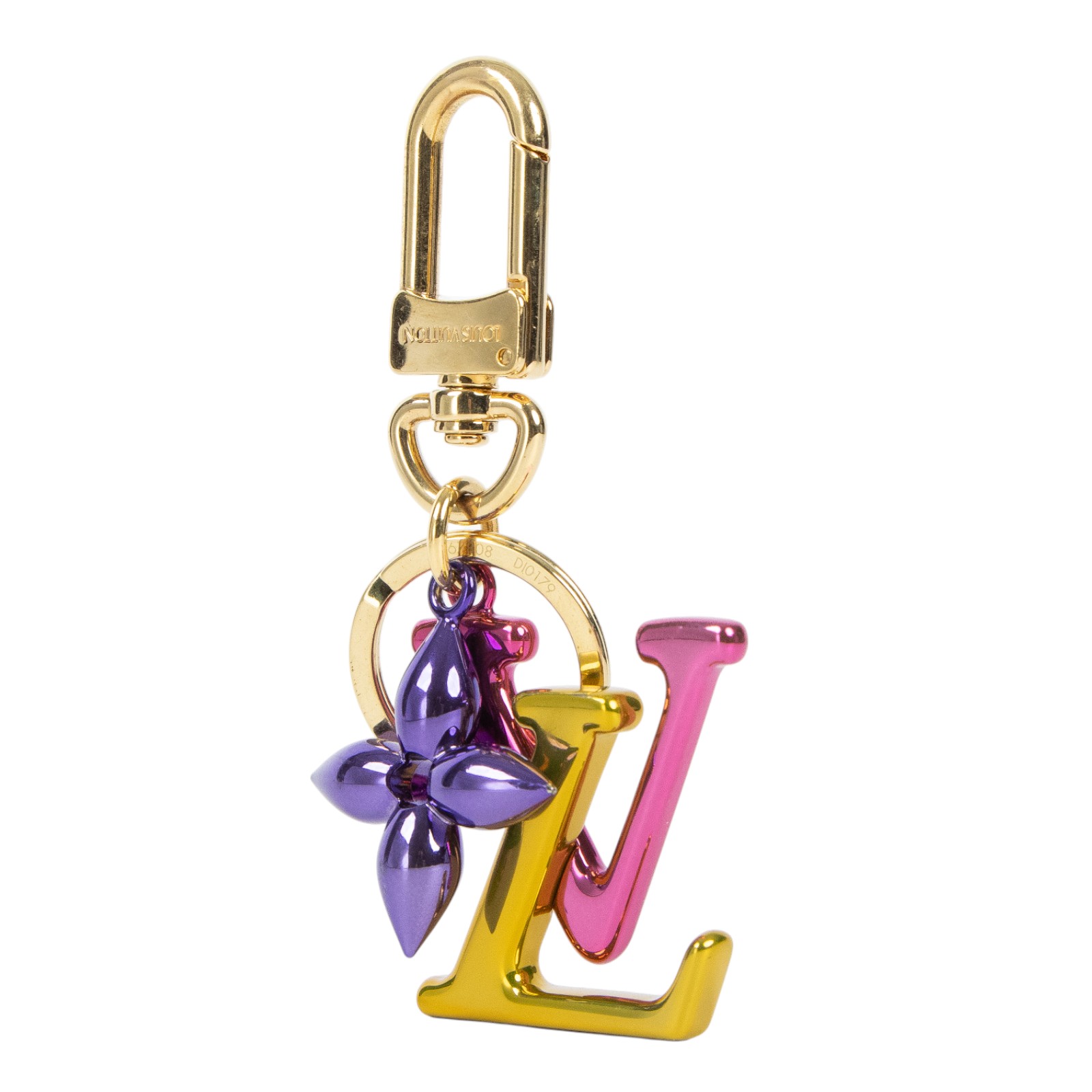路易威登 LOUIS VUITTON  老花 Porte-Clés 鑰匙圈 M67808 金屬多色Porte-Clés吊飾 防塵袋/購買證明影本