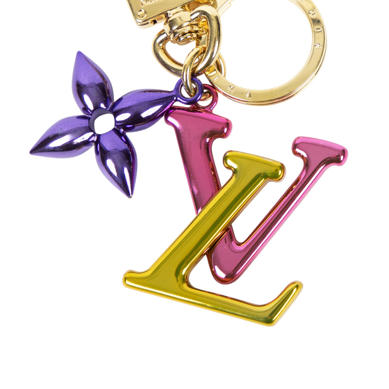 路易威登 LOUIS VUITTON  老花 Porte-Clés 鑰匙圈 M67808 金屬多色Porte-Clés吊飾 防塵袋/購買證明影本