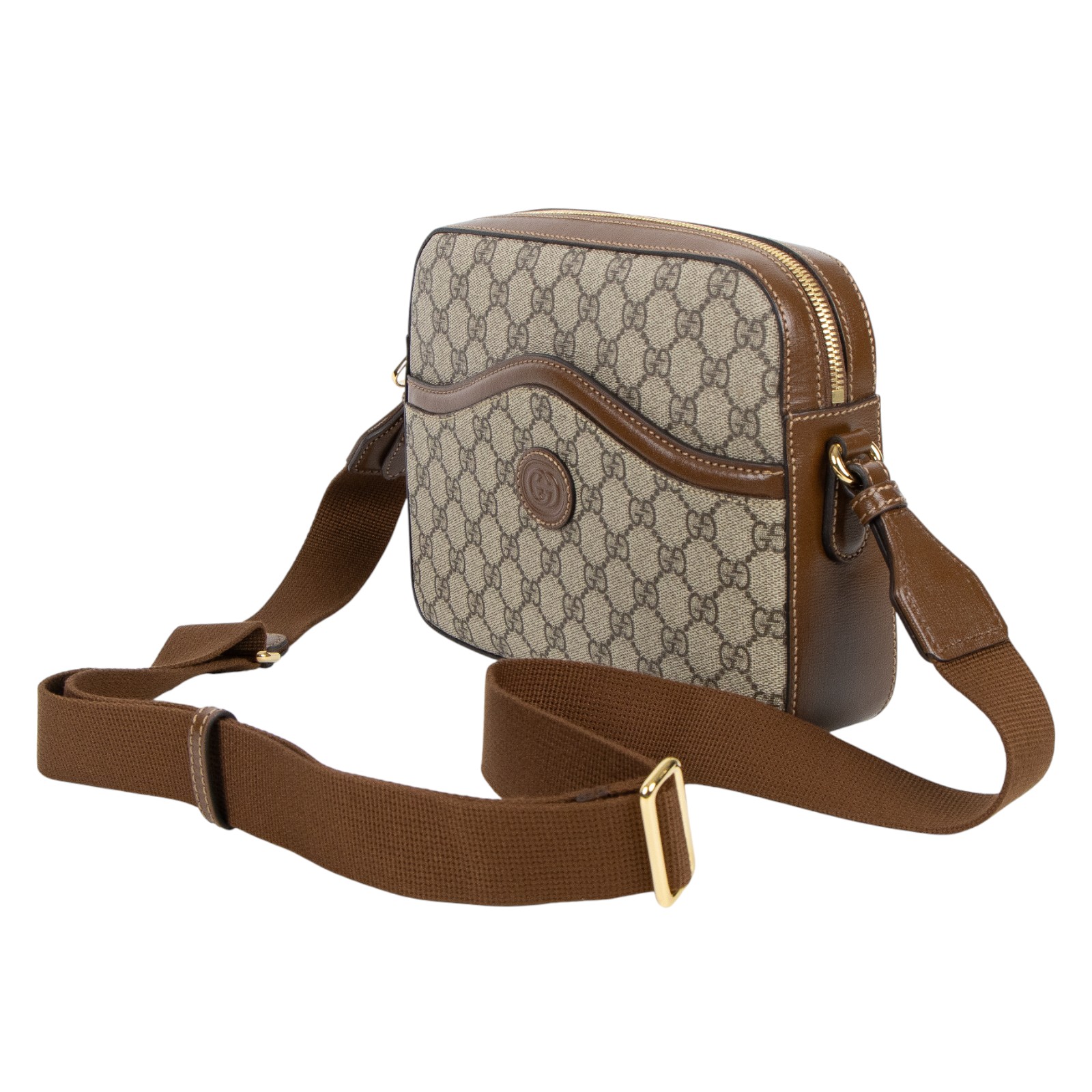 古馳 GUCCI Interlocking G 相機包 675891 92THG 咖GG相機包 原廠盒子/防塵袋