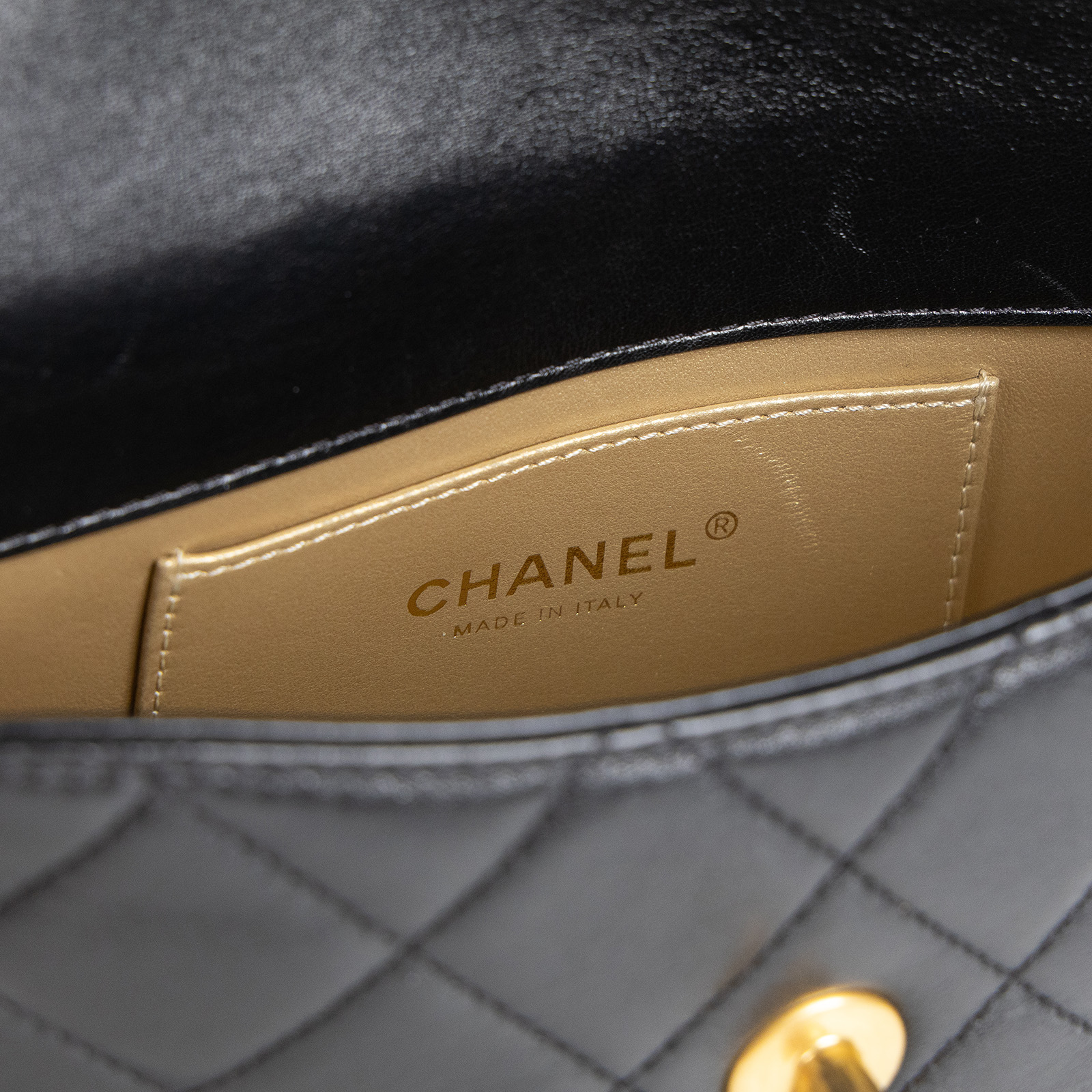 香奈兒 CHANEL 手提 方胖 口蓋包 AS4883 B16635 晶片款 黑金粗練方胖 原廠盒子/防塵袋/購買證明/發票