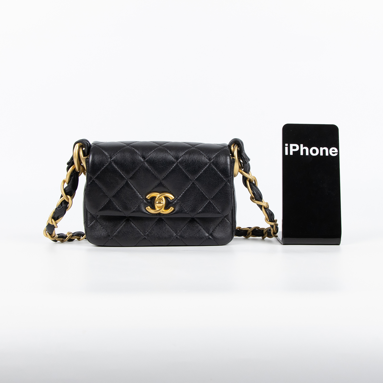 香奈兒 CHANEL 手提 方胖 口蓋包 AS4883 B16635 晶片款 黑金粗練方胖 原廠盒子/防塵袋/購買證明/發票