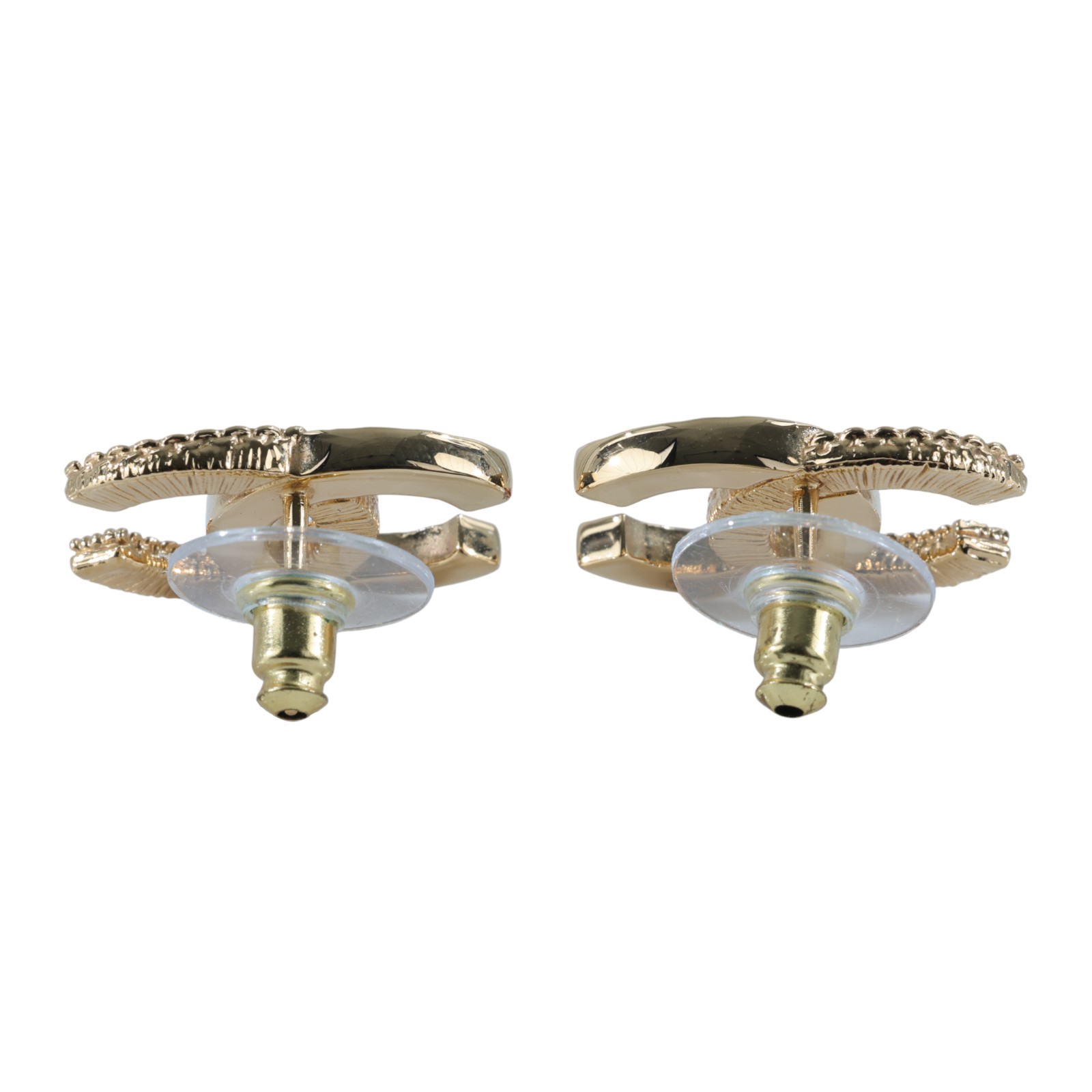 香奈兒 CHANEL 耳釘 ABC944 B16086ABC944/B24 P 黑金琺瑯雙C耳環 原廠盒子/防塵袋/購買證明/發票