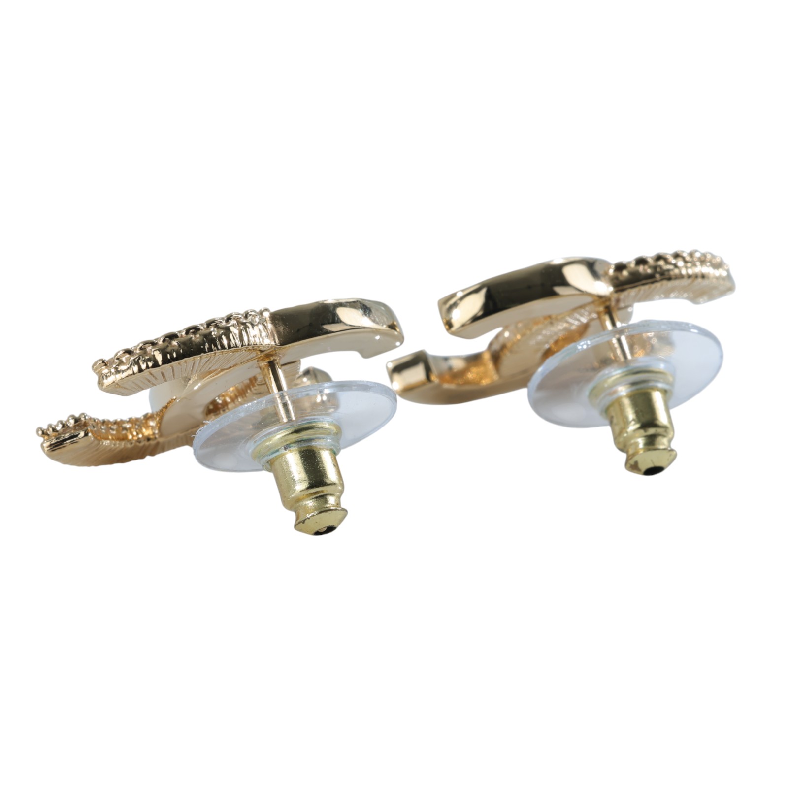 香奈兒 CHANEL 耳釘 ABC944 B16086ABC944/B24 P 黑金琺瑯雙C耳環 原廠盒子/防塵袋/購買證明/發票