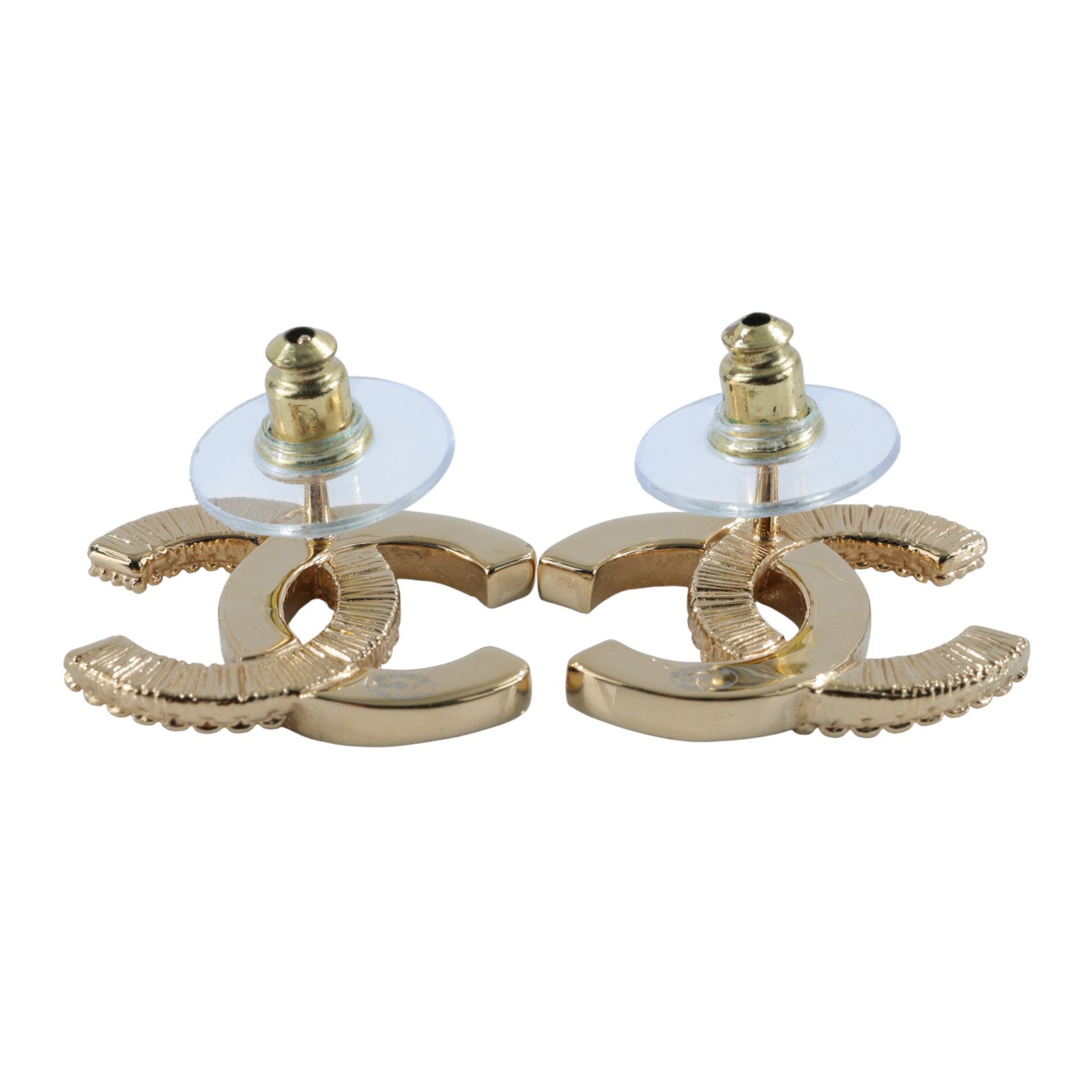 香奈兒 CHANEL 耳釘 ABC944 B16086ABC944/B24 P 黑金琺瑯雙C耳環 原廠盒子/防塵袋/購買證明/發票