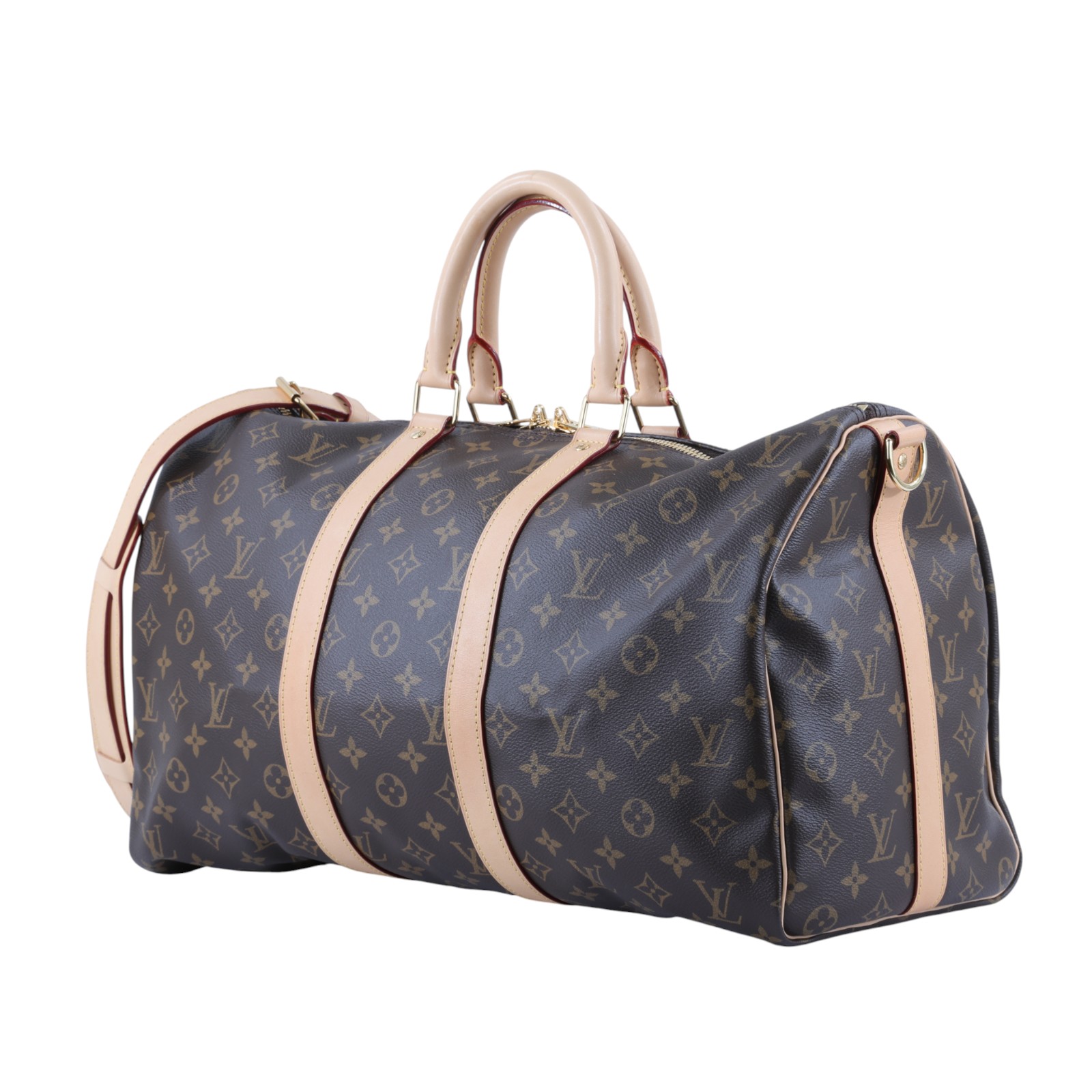 路易威登 LOUIS VUITTON Keepall Bandoulière 45 Monogram經典帆布 波士頓包  旅行袋 M41418 晶片款  背帶/吊牌/鎖組/防塵袋