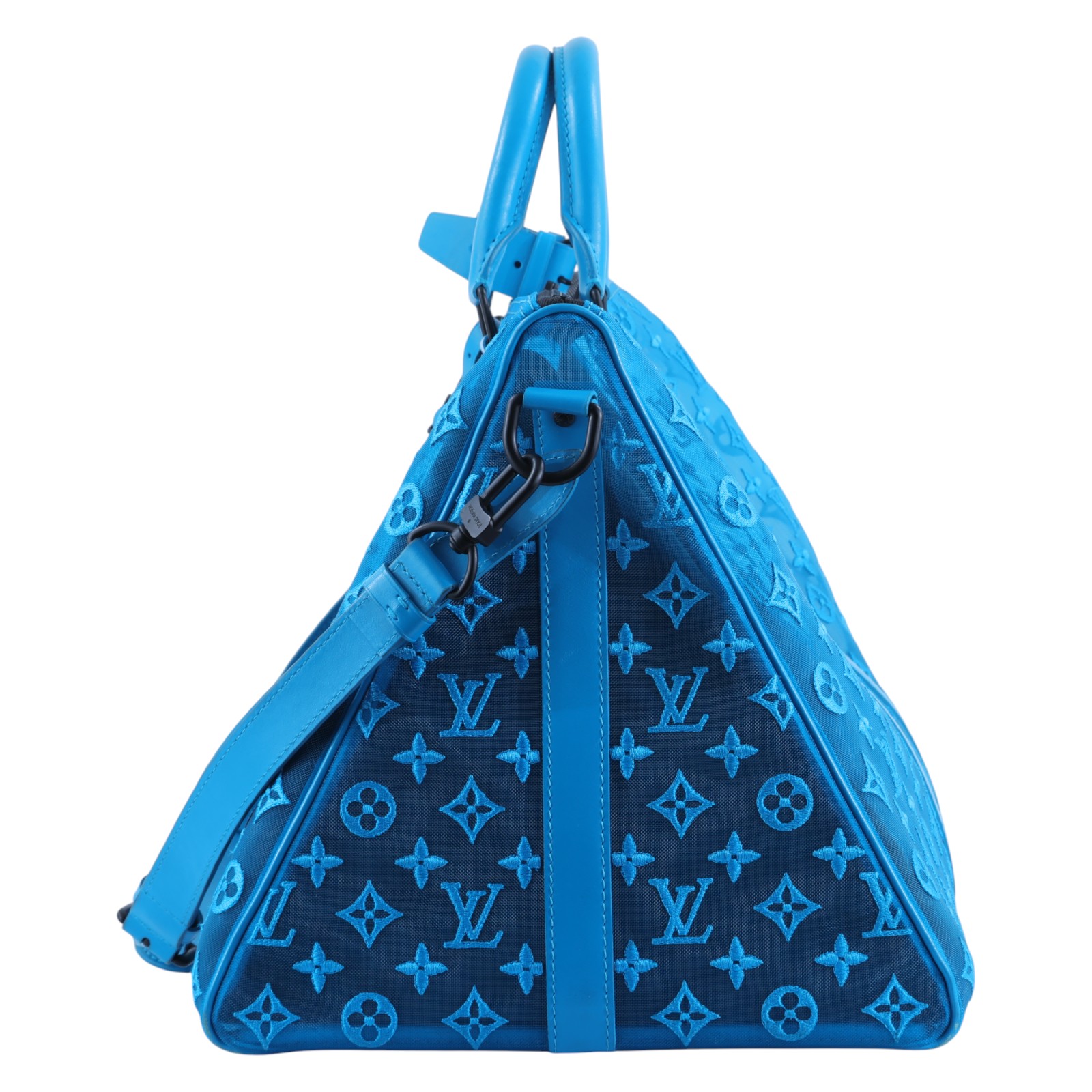 路易威登 LOUIS VUITTON KEEPALL Triangle BANDOULIÈRE 50 旅行袋 M45048 晶片款  防塵袋/背帶/鎖組/吊牌