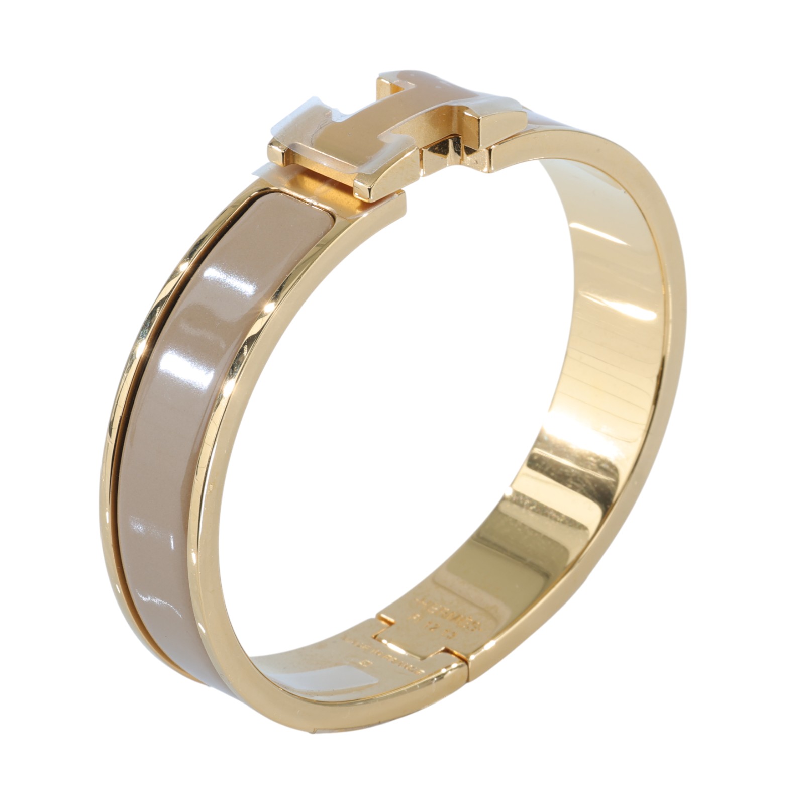 愛馬仕 Hermes Clic H PM 手環 沙子色 H700001FvA1PM /F1 12 13 金色CLIC H PM 原廠盒子/防塵袋/購買證明