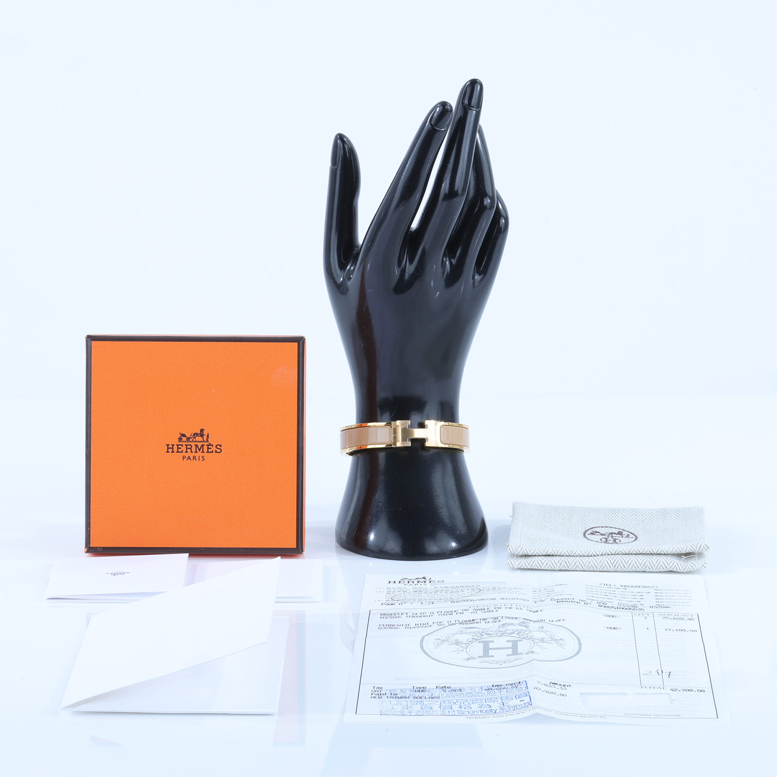 愛馬仕 Hermes Clic H PM 手環 沙子色 H700001FvA1PM /F1 12 13 金色CLIC H PM 原廠盒子/防塵袋/購買證明