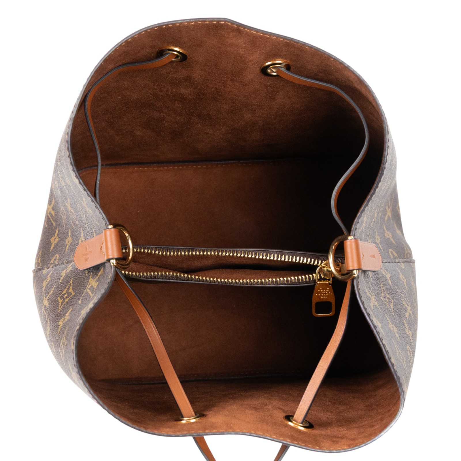 路易威登 LOUIS VUITTON NéoNoé MM 經典帆布 肩背 水桶包 棕色 M44887 晶片款  原廠盒子/防塵袋/背帶/購買證明