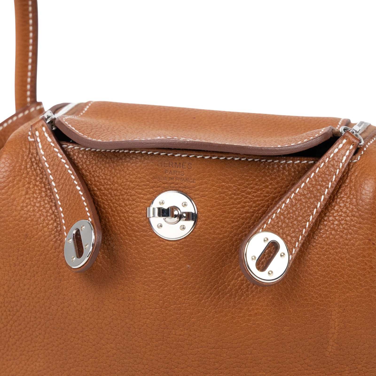 愛馬仕 Hermes Lindy II 琳迪包 迷你 銀色五金 fauve ficelle H085954CKAA W MA 3B9 IP  防塵袋/背帶