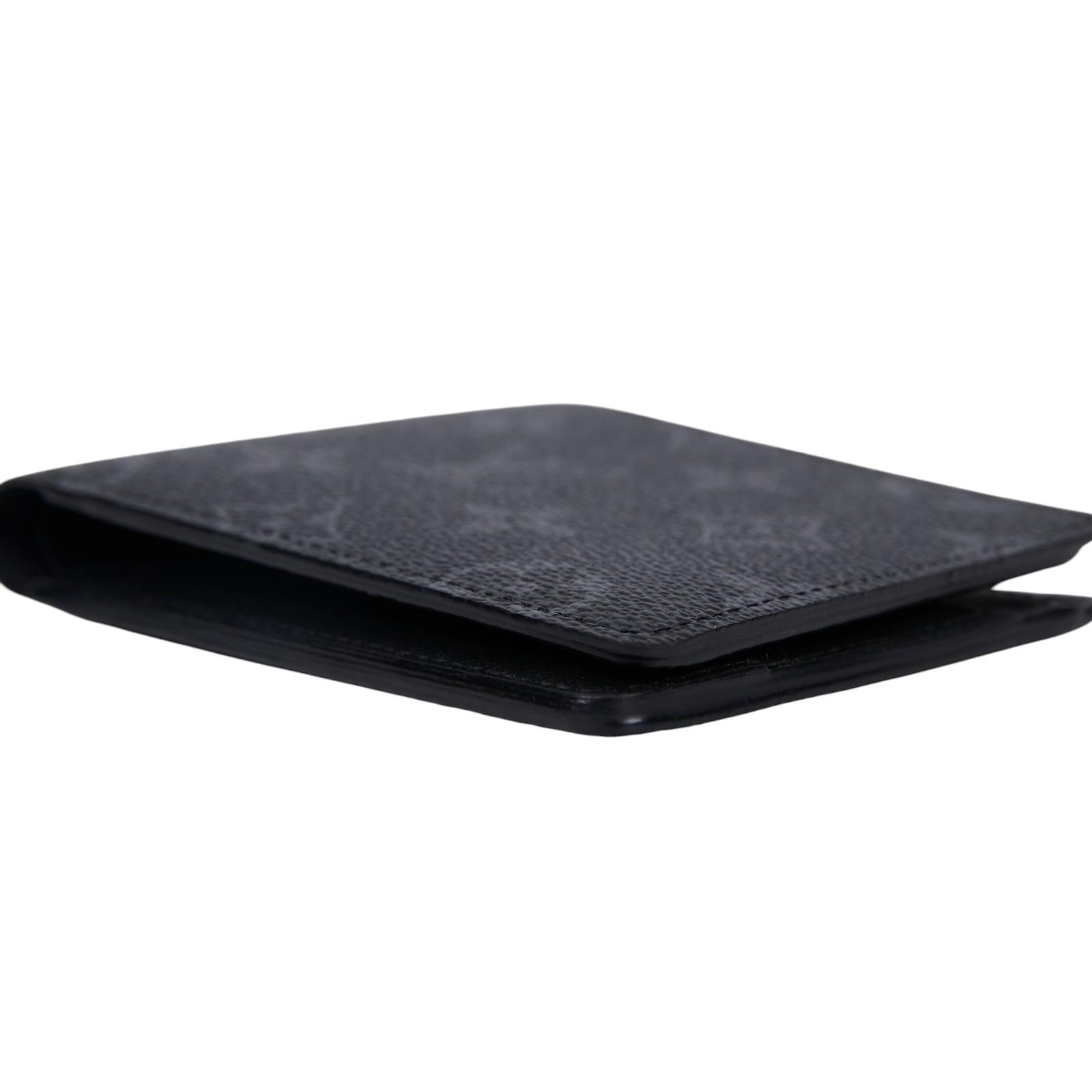 路易威登 LOUIS VUITTON Multiple Eclipse帆布 錢包 短夾 M61695 晶片款 黑原花對折短夾 原廠盒子/防塵袋