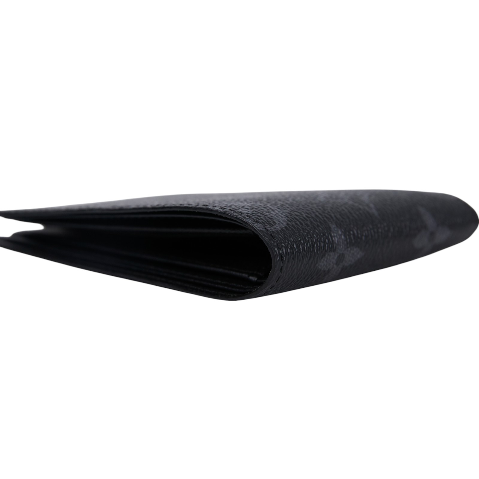 路易威登 LOUIS VUITTON Multiple Eclipse帆布 錢包 短夾 M61695 晶片款 黑原花對折短夾 原廠盒子/防塵袋