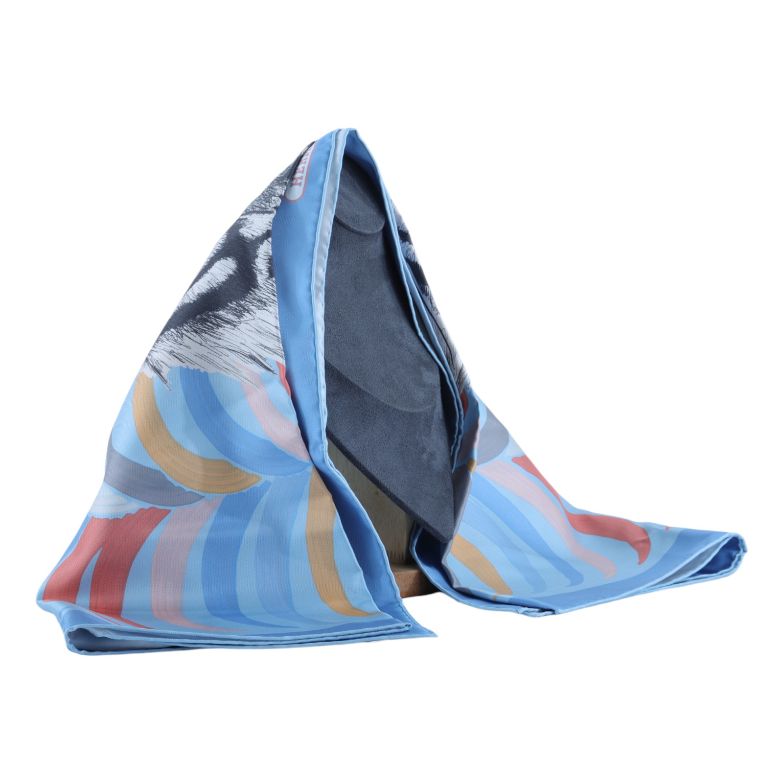 愛馬仕 Hermes Les Folies du Faubourg 90方巾 艷黃色 紅色 栗棕色 H004147Sv08  藍底黑老虎絲巾90x90 原廠盒子