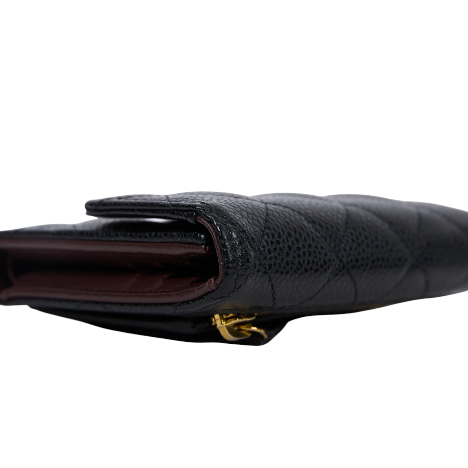 香奈兒 CHANEL 經典 小型 口蓋 皮夾 短夾  AP0231 晶片款 黑金荔枝三折短夾 原廠盒子/防塵袋