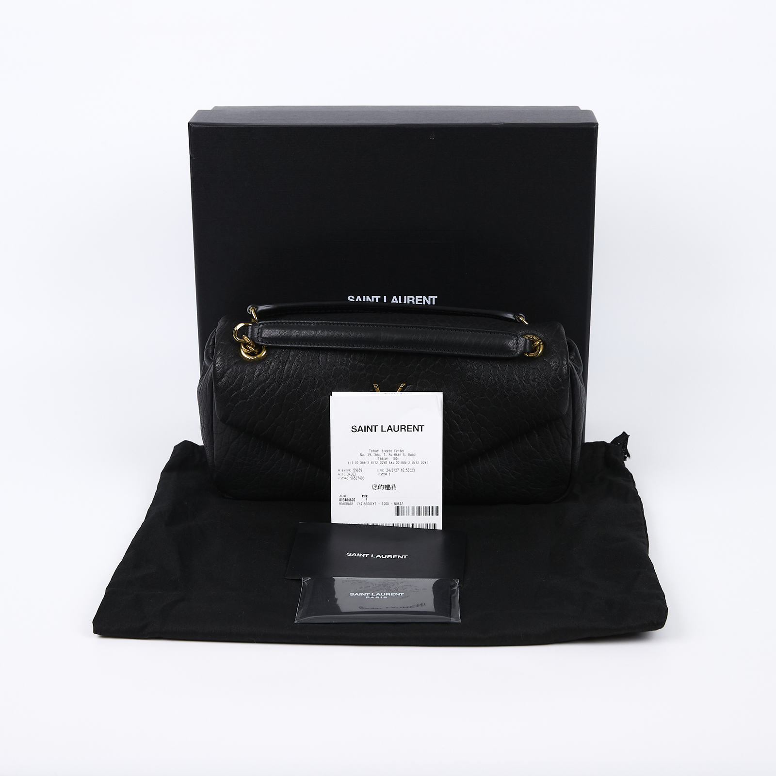 聖羅蘭 YSL SAINT LAURENT Calypso 小羊皮 手袋 肩背 斜背包 734153AACYT  原廠盒子/防塵袋/購買證明