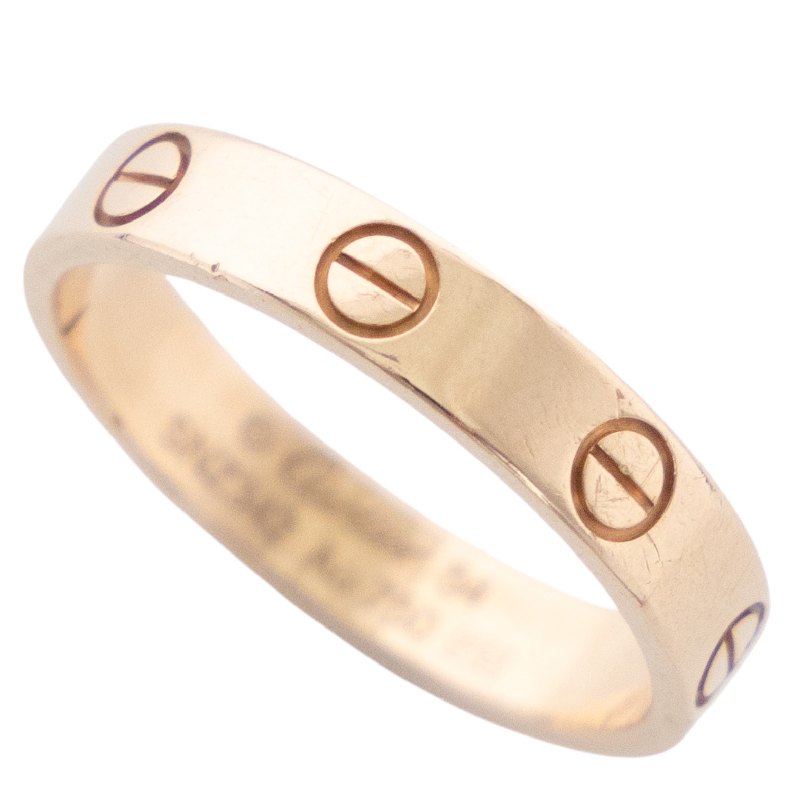 卡地亞 CARTIER Love 戒指 小型款 B4085254 18KRG LOVE戒指#54 原廠盒子2/保證卡/購買證明