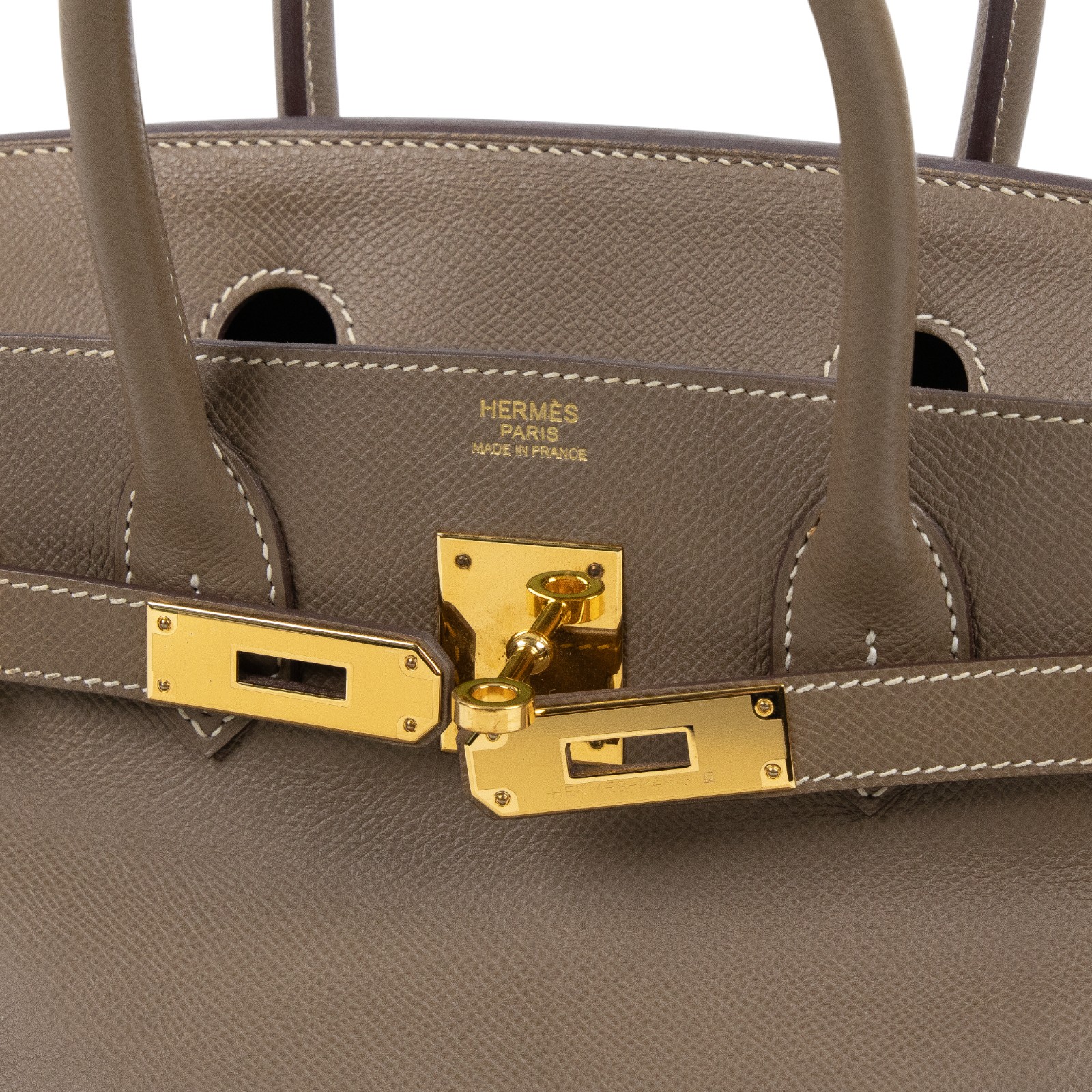 愛馬仕 Hermes Birkin Bag 柏金包 30 BK30 DIS 279 GH D刻 大象灰BIRKIN30 防塵袋/鎖組/雨衣