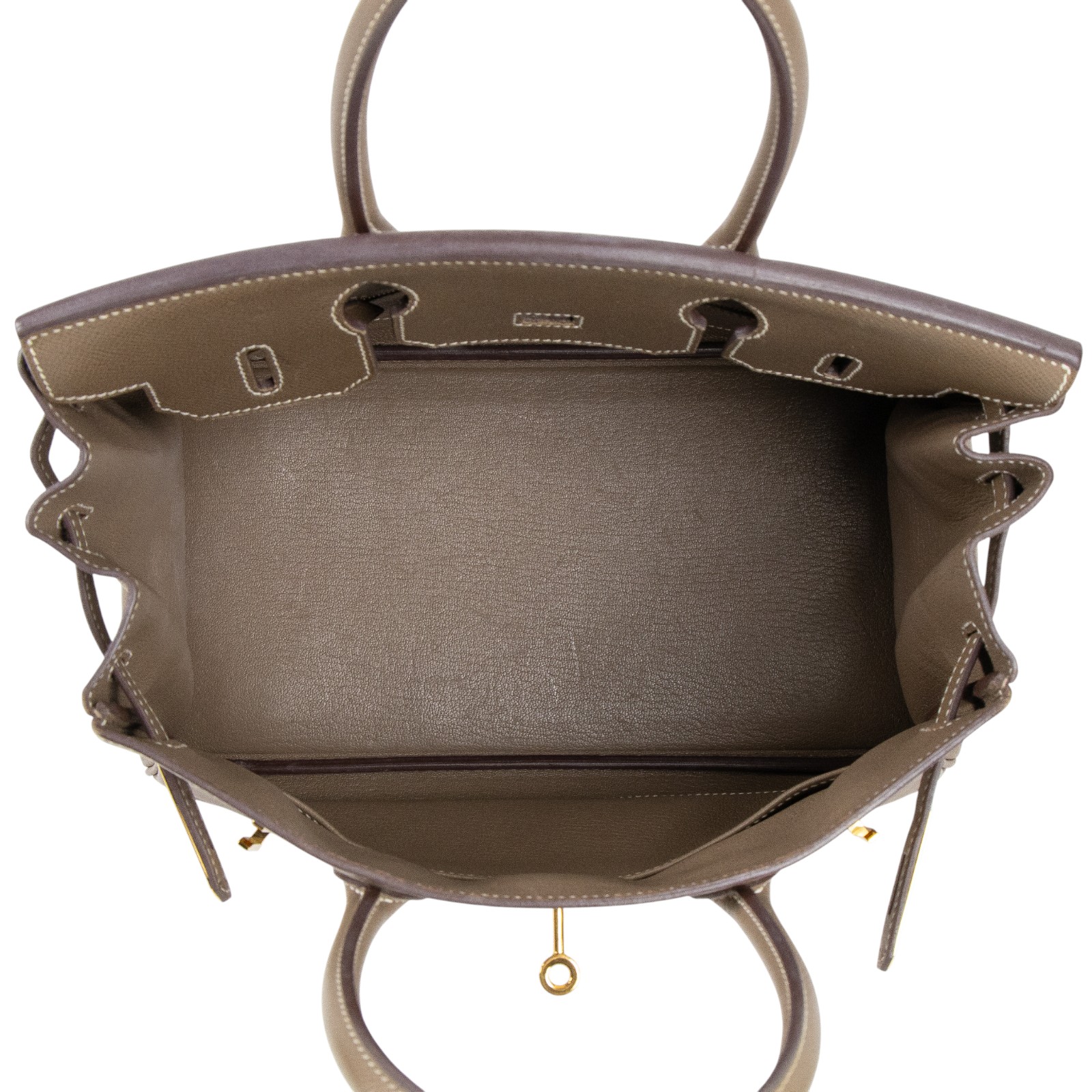 愛馬仕 Hermes Birkin Bag 柏金包 30 BK30 DIS 279 GH D刻 大象灰BIRKIN30 防塵袋/鎖組/雨衣