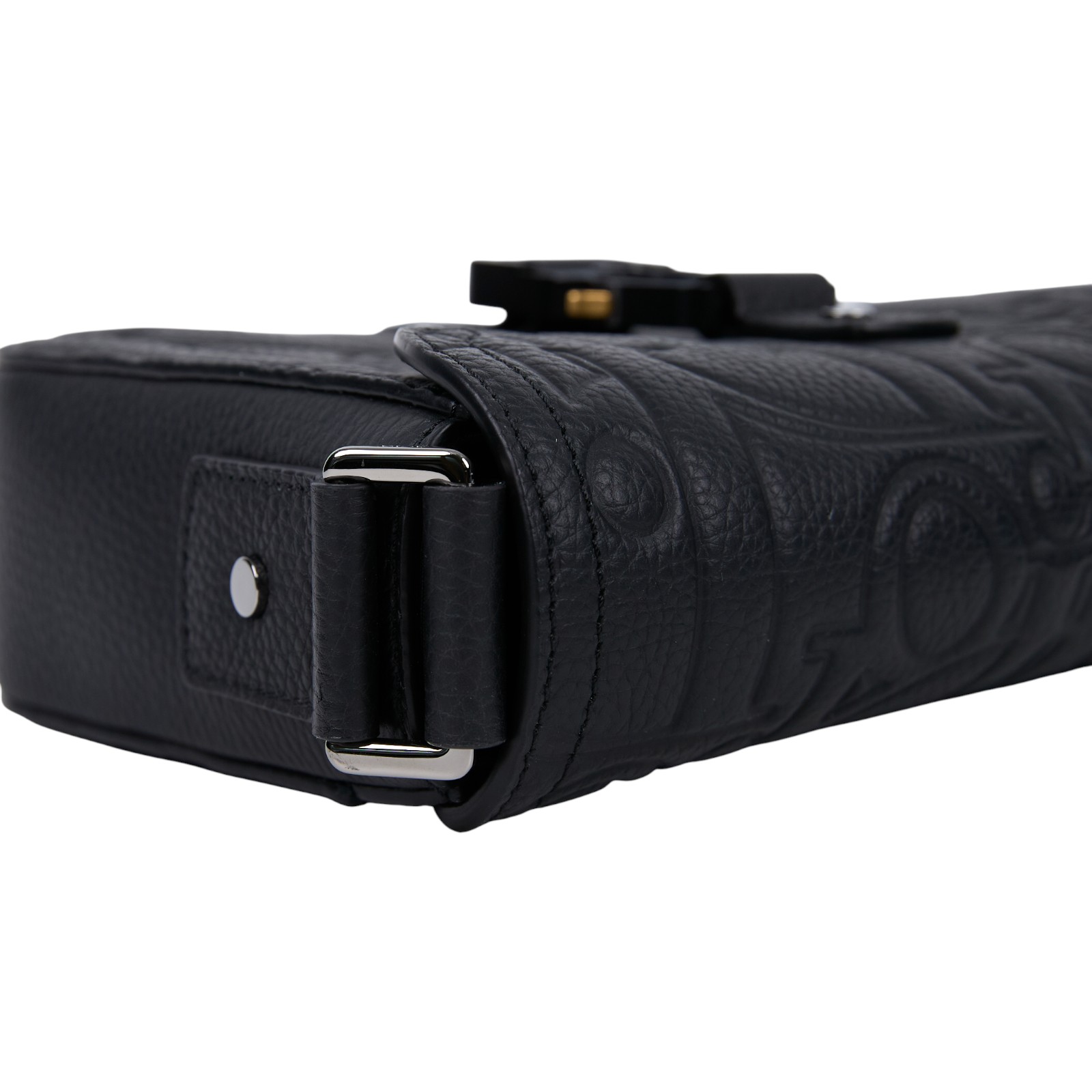 迪奧 CHRISTIAN DIOR Saddle 小型 翻蓋 郵差包 1ADPO049LLG 黑壓紋SADDLE GRAVITY肩背包 無附屬品