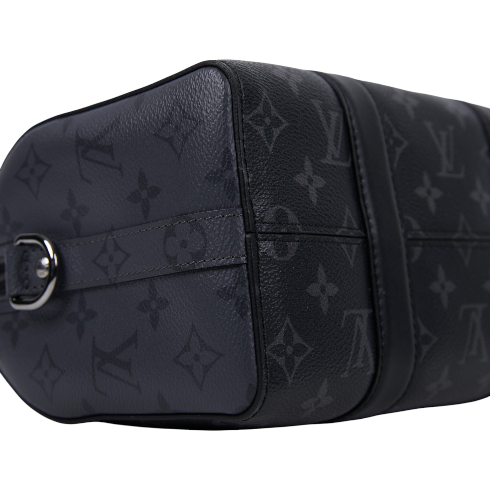 路易威登 LOUIS VUITTON City Keepall Eclipse帆布 拉鍊 斜背包 黑色 M45936 晶片款  原廠盒子/防塵袋/背帶/吊牌