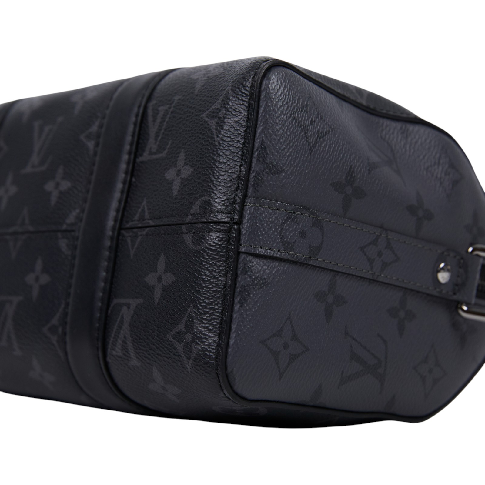 路易威登 LOUIS VUITTON City Keepall Eclipse帆布 拉鍊 斜背包 黑色 M45936 晶片款  原廠盒子/防塵袋/背帶/吊牌