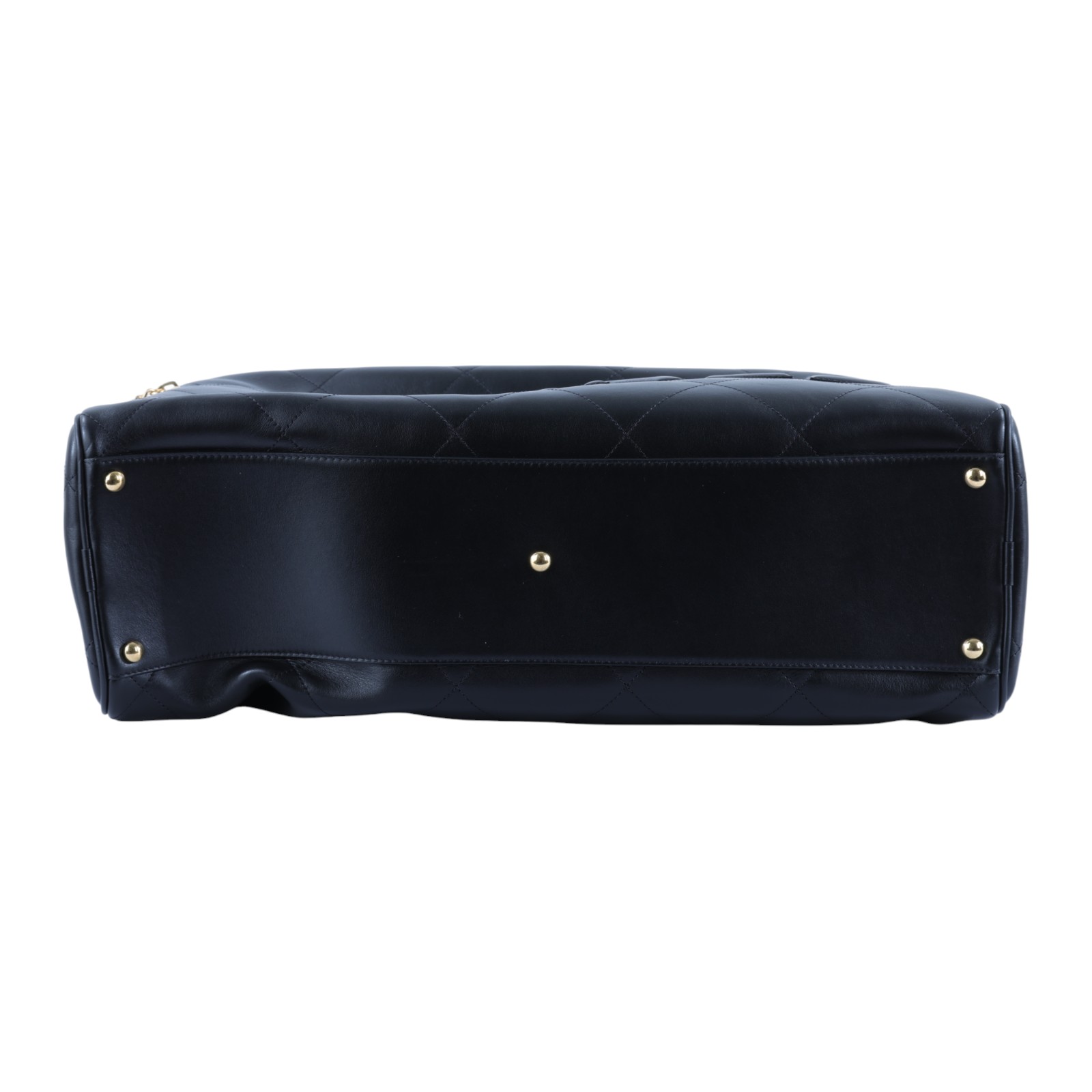 香奈兒 CHANEL 波士頓包 旅行包 AS3718 晶片款 黑金牛保齡球包 防塵袋