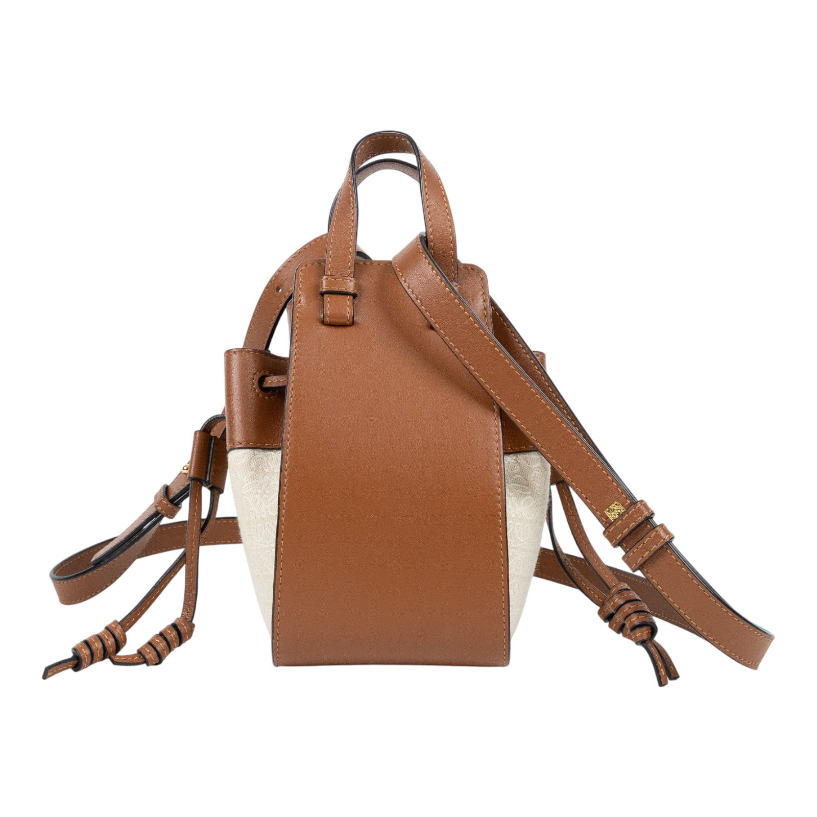 羅意威 LOEWE Mini Hammock drawstring 迷你 小牛皮 肩背 吊床包 A538V07X11  防塵袋/背帶