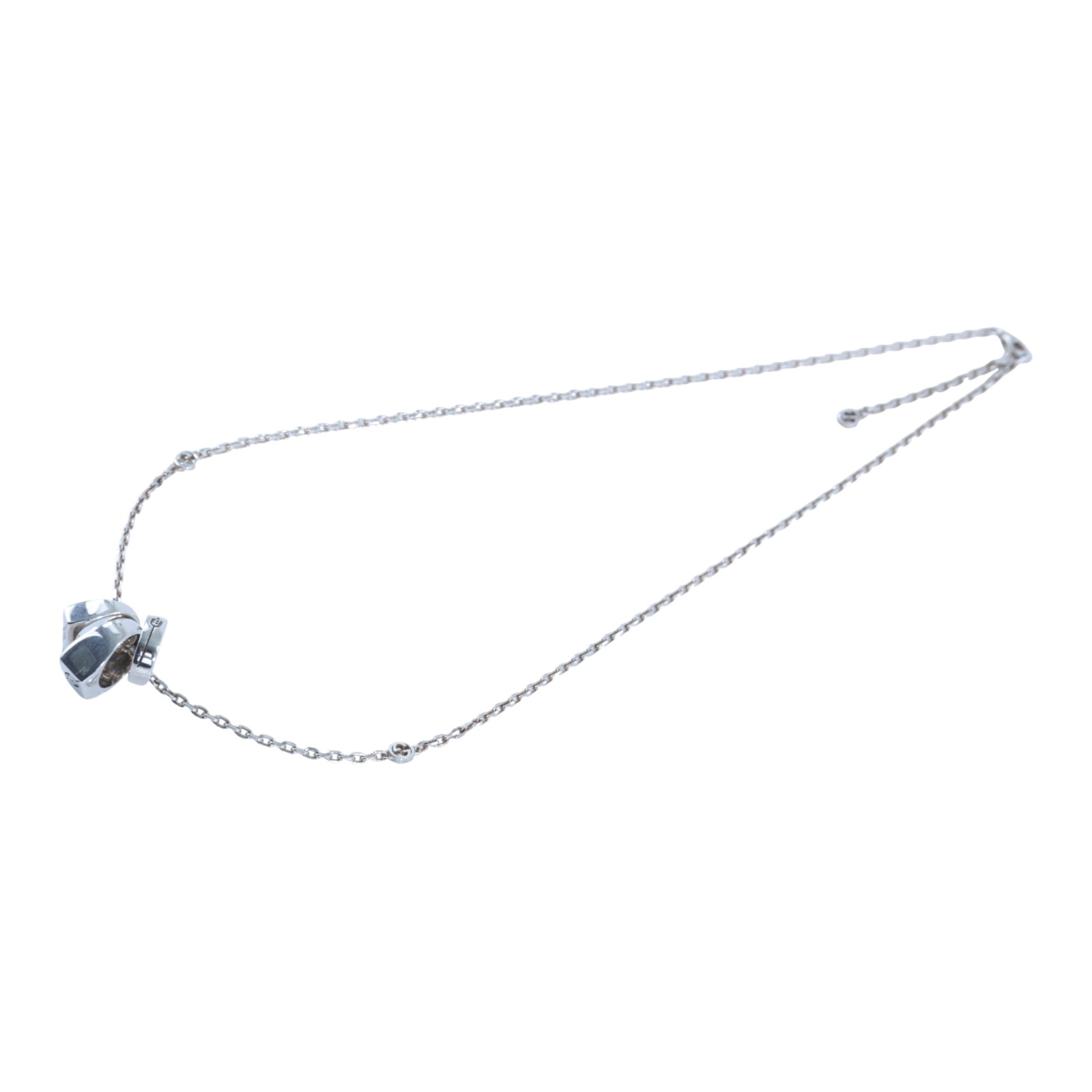 古馳 GUCCI Interlocking G 項鏈  925純銀三環項鍊 原廠盒子/防塵袋