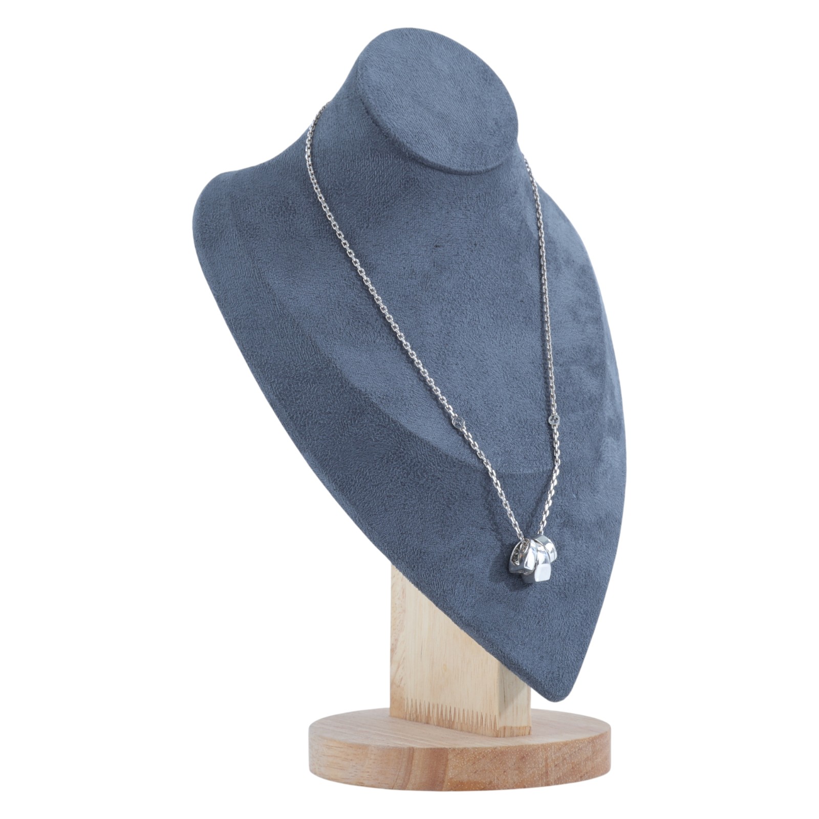 古馳 GUCCI Interlocking G 項鏈  925純銀三環項鍊 原廠盒子/防塵袋