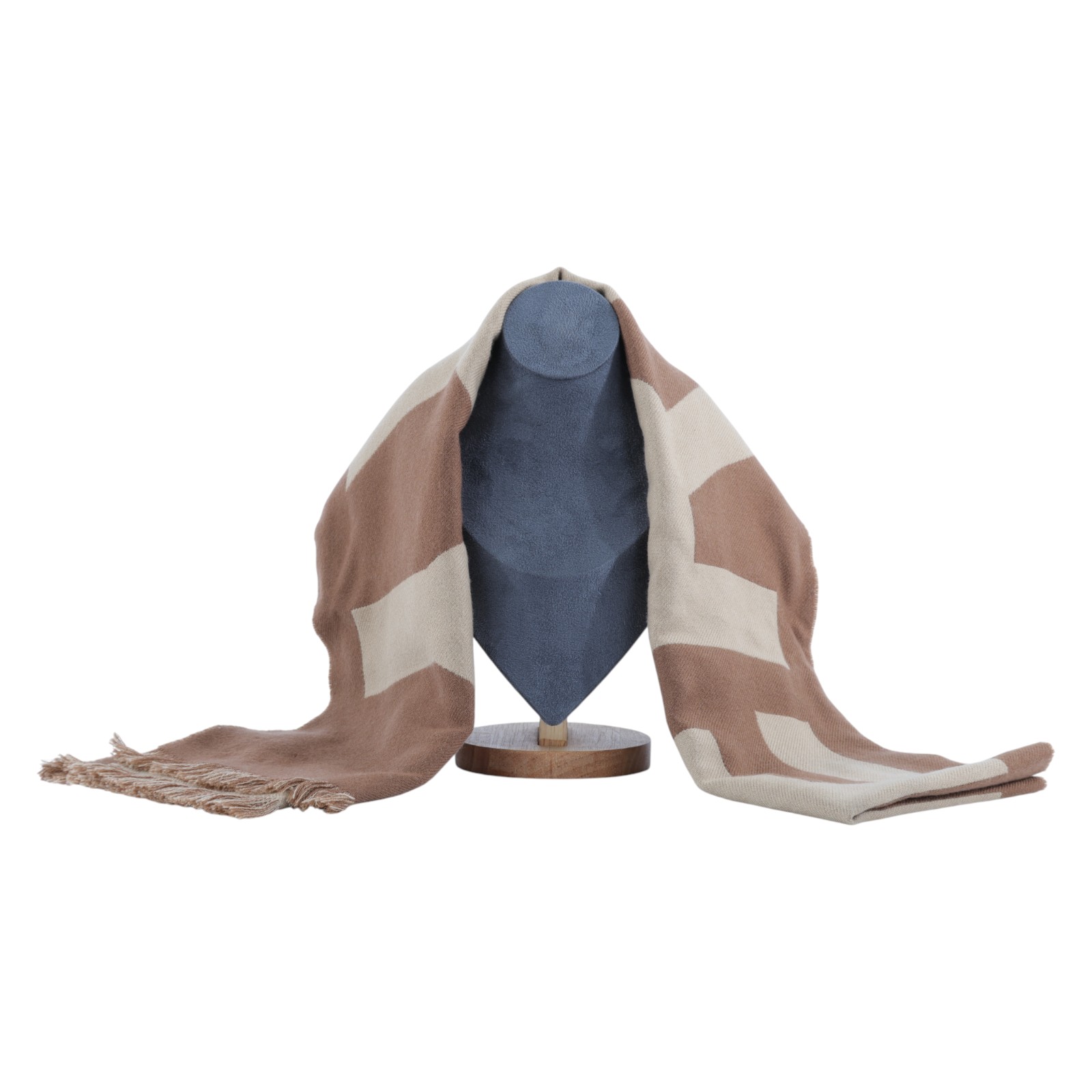 博柏利 BURBERRY LOGO 羊毛提花圍巾 Birch Brown 80571481 深咖拼淺咖LOGO圍巾 原廠盒子