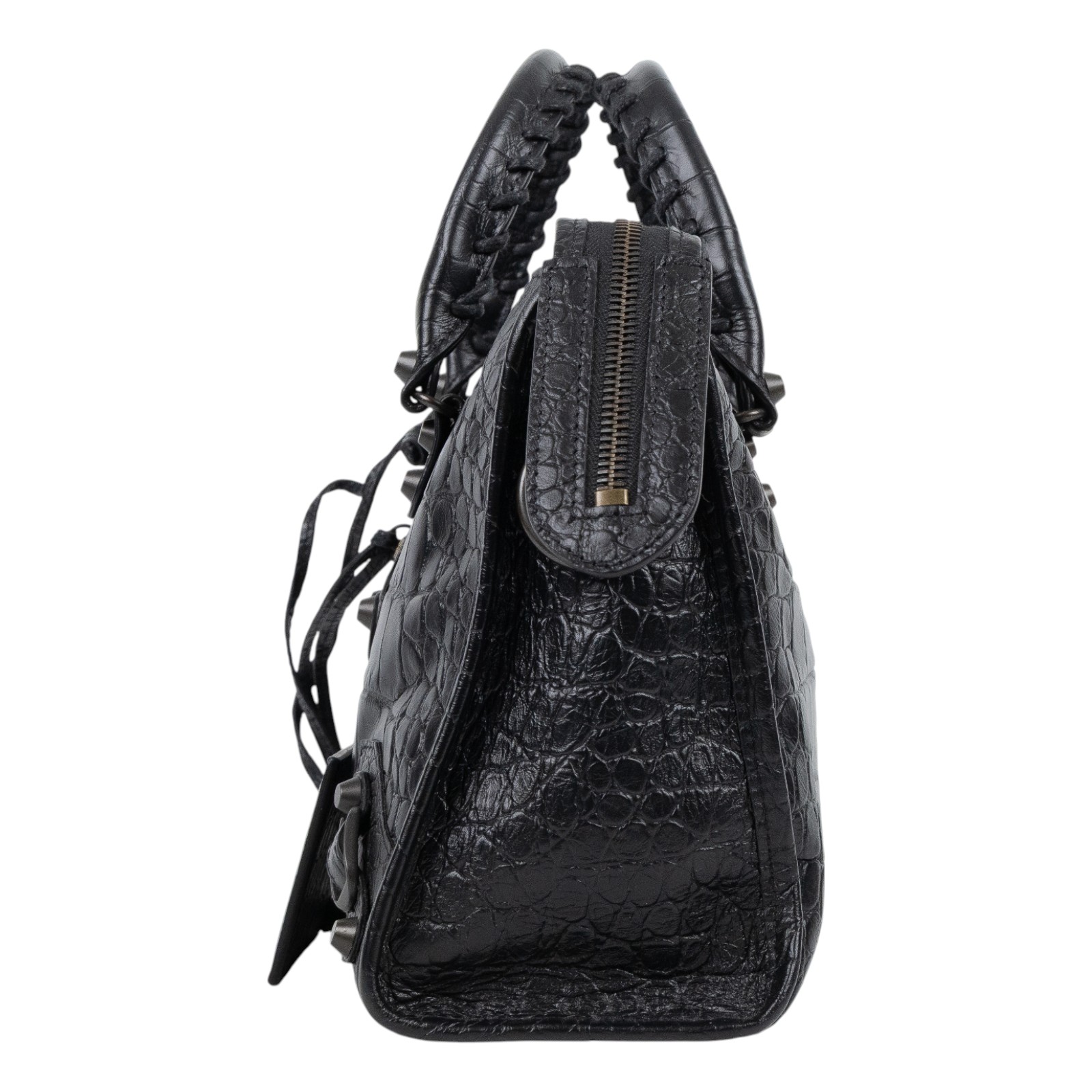 巴黎世家 BALENCIAGA CLassic City S 機車包 431621DLI2T 黑壓紋機車包 防塵袋/背帶2/鏡子/購買證明/發票