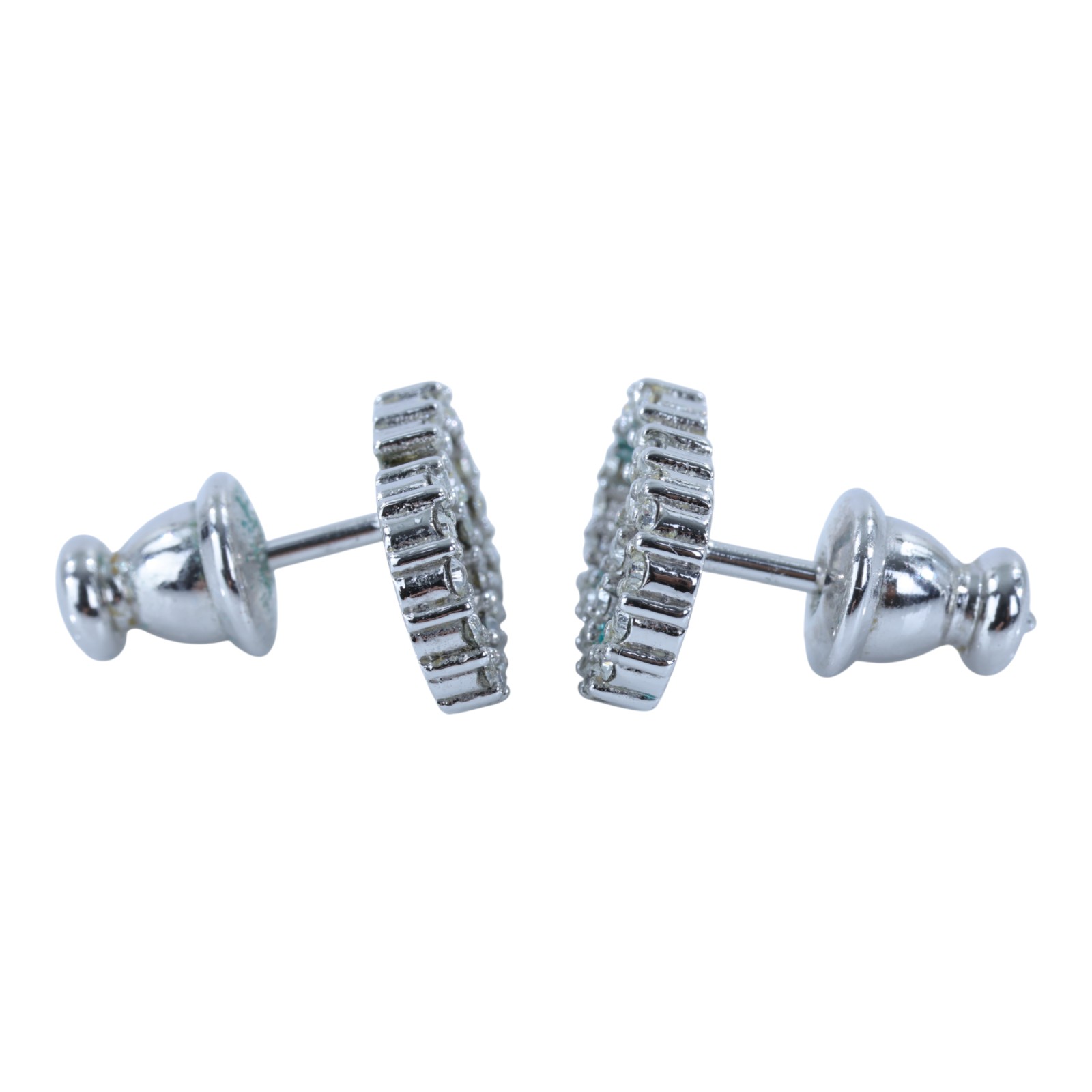 迪奧 CHRISTIAN DIOR Clair D Lune 耳釘 E1715CDLCY 銀色CD水鑽耳環 原廠盒子/防塵袋/購買證明影本