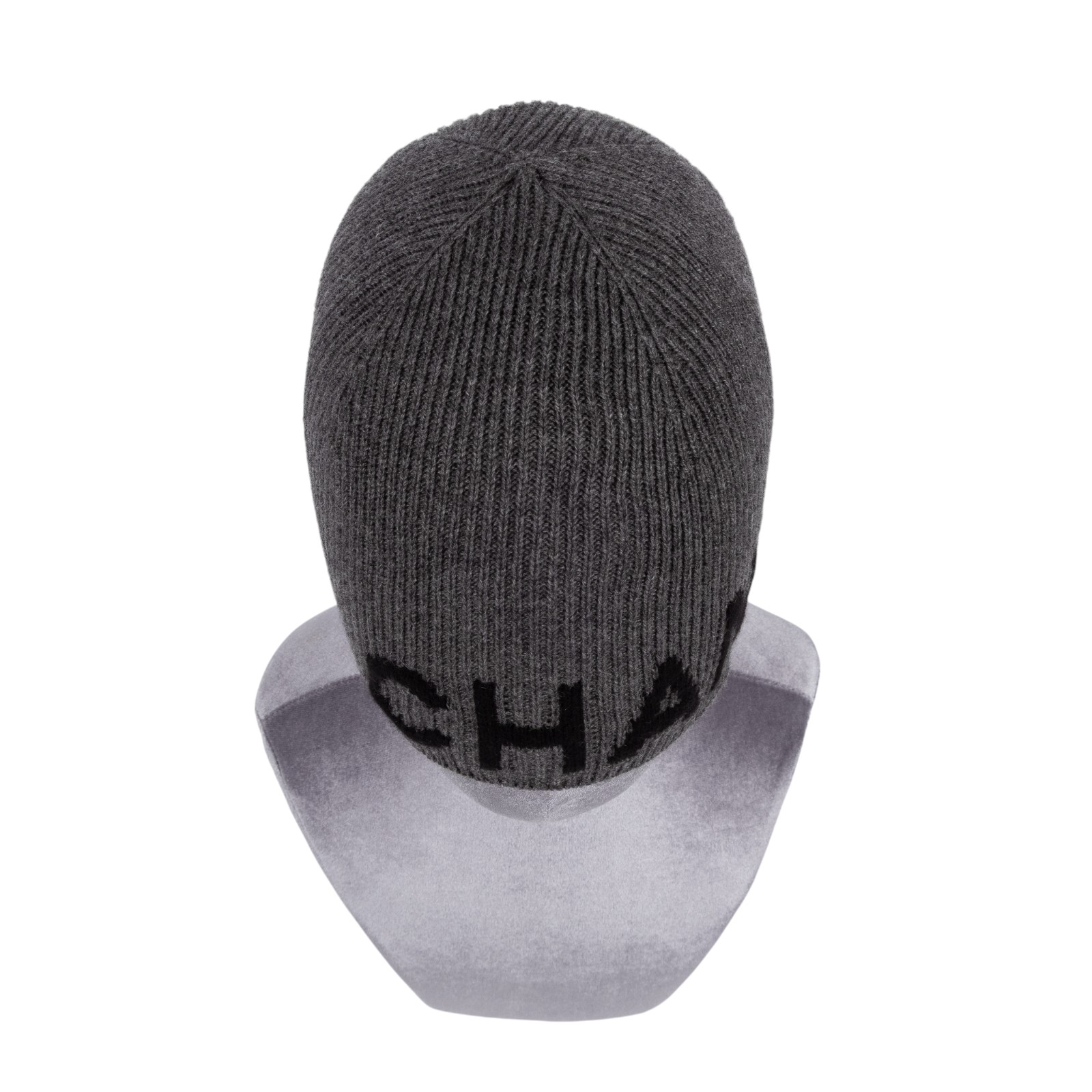 香奈兒 CHANEL LOGO 帽子 毛帽  灰克什米爾毛帽 無附屬品