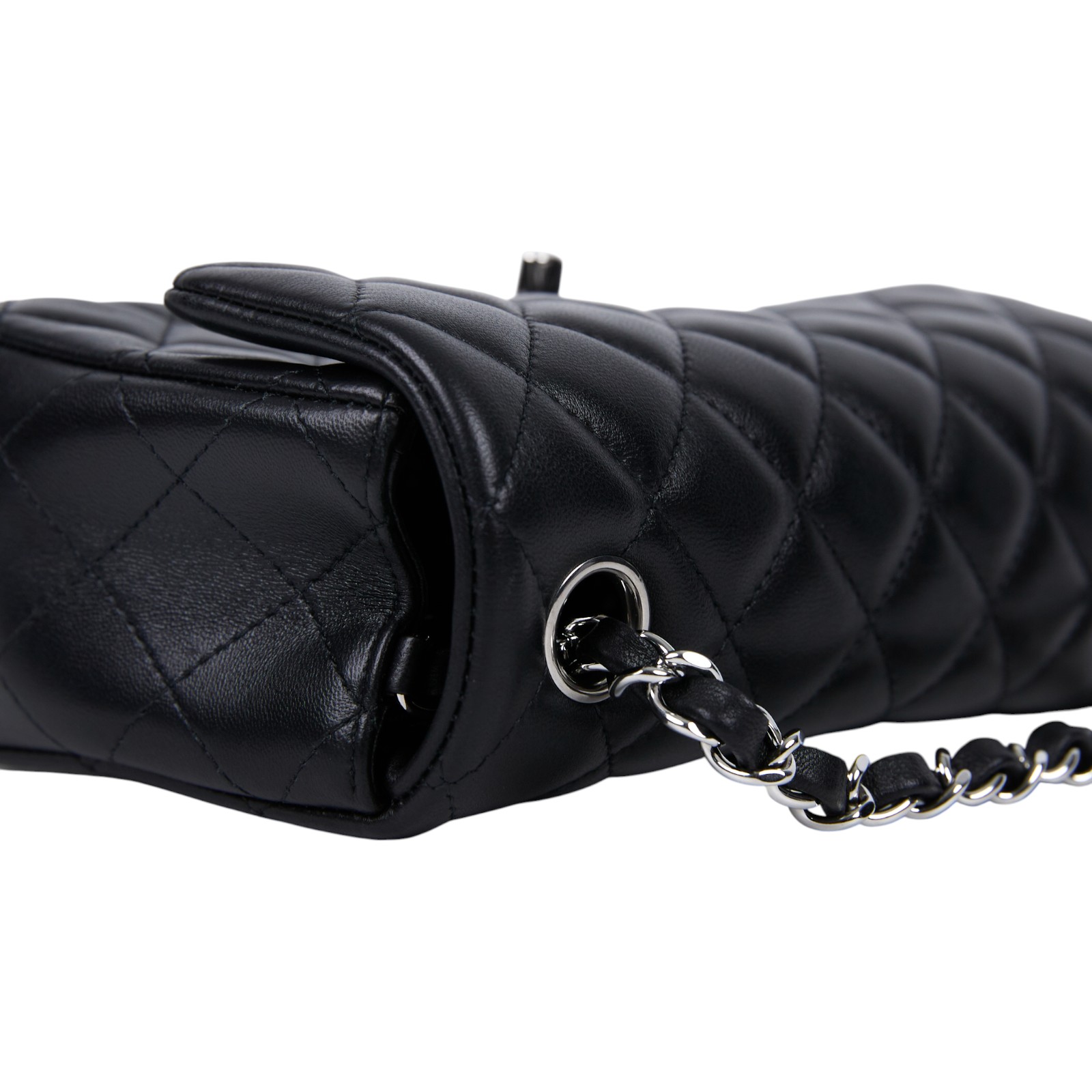 香奈兒 CHANEL CF 迷你 口蓋包 A69900 Y01480 晶片款 黑銀羊COCO20 原廠盒子/防塵袋/購買證明影本