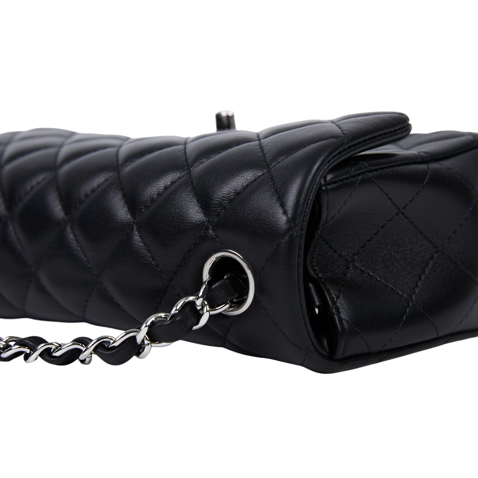 香奈兒 CHANEL CF 迷你 口蓋包 A69900 Y01480 晶片款 黑銀羊COCO20 原廠盒子/防塵袋/購買證明影本