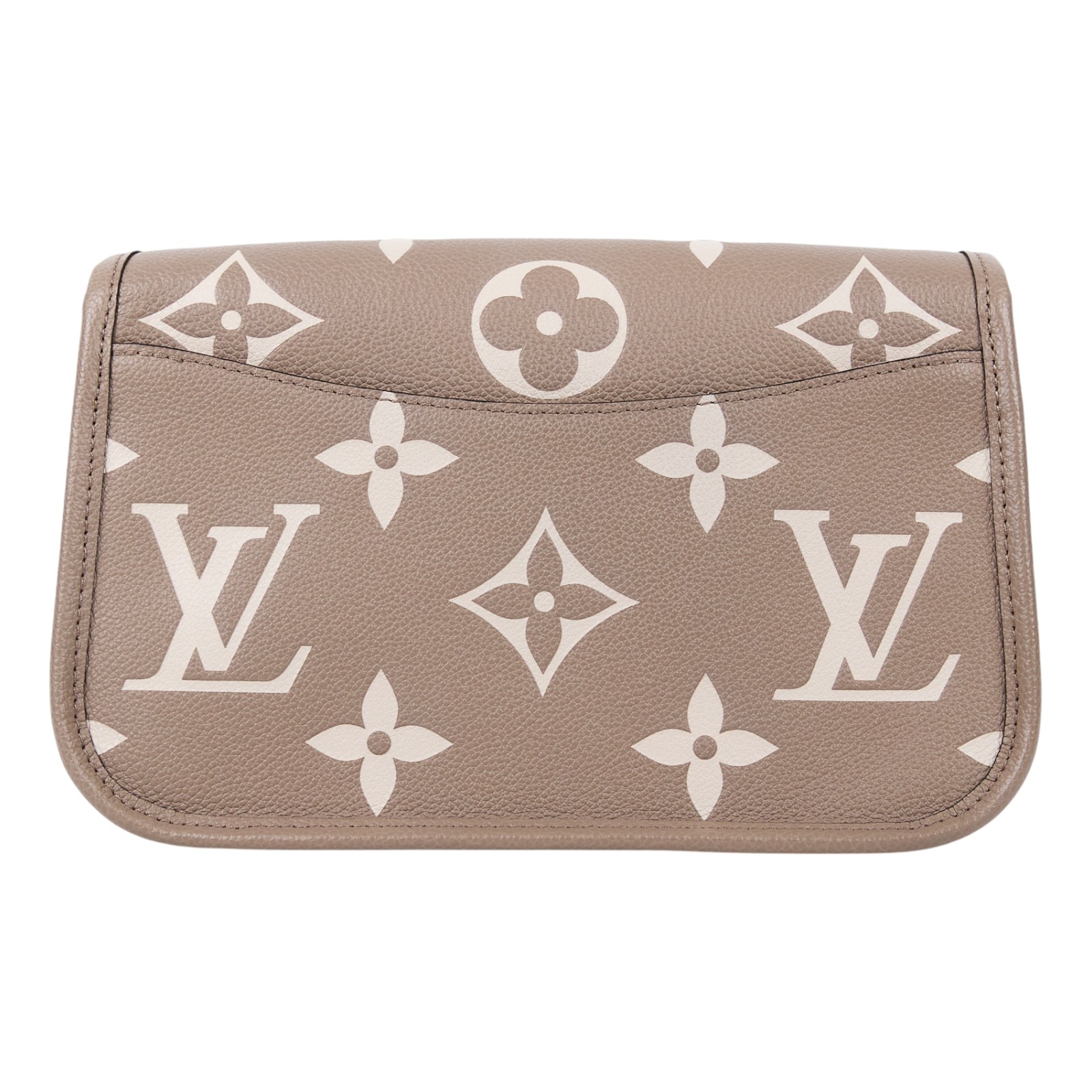 路易威登 LOUIS VUITTON Diane 腋下包法棍 單肩背包 斑鳩灰 奶油色 M46583 晶片款 斑鳩灰Diane肩背包 原廠盒子/防塵袋/背帶2