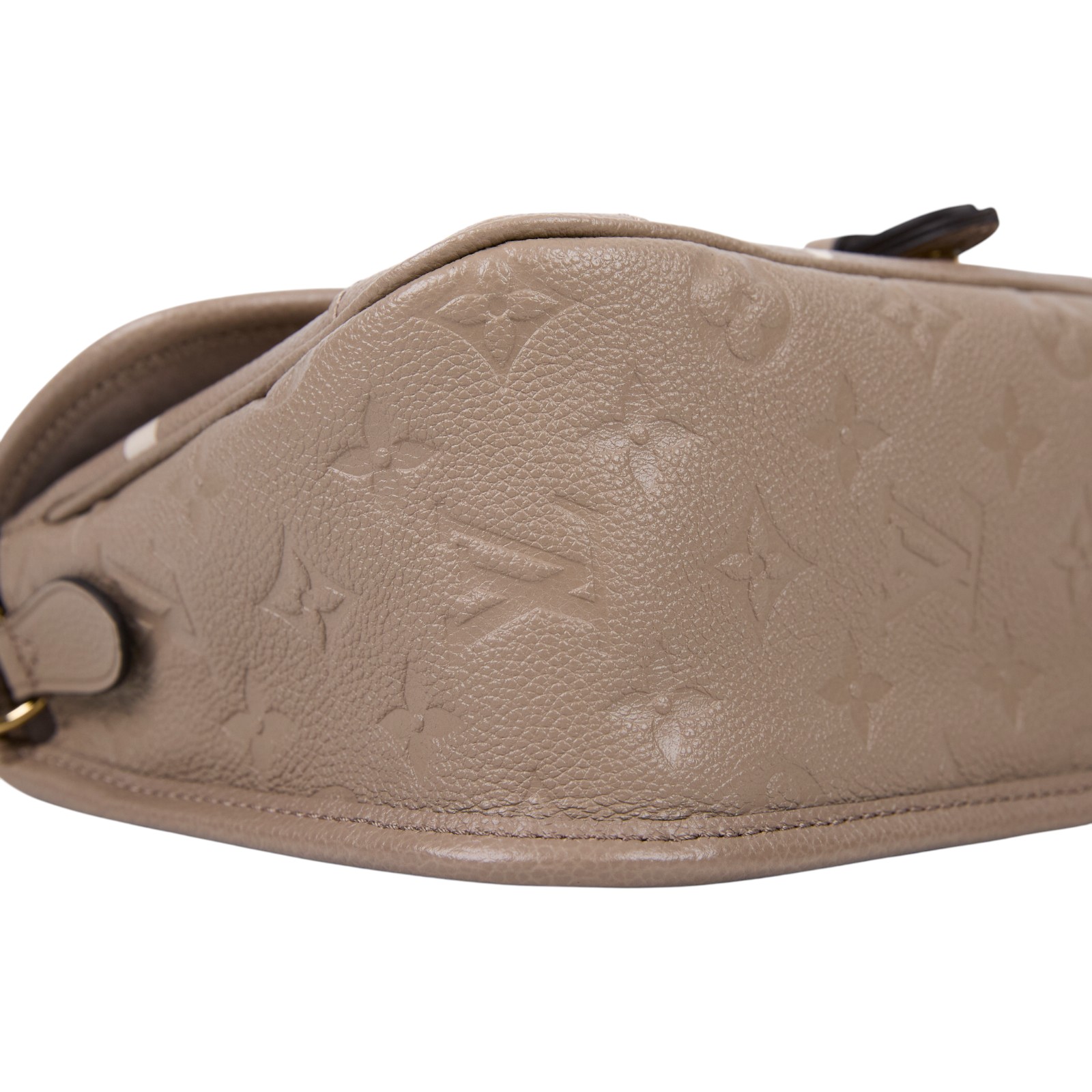 路易威登 LOUIS VUITTON Diane 腋下包法棍 單肩背包 斑鳩灰 奶油色 M46583 晶片款 斑鳩灰Diane肩背包 原廠盒子/防塵袋/背帶2